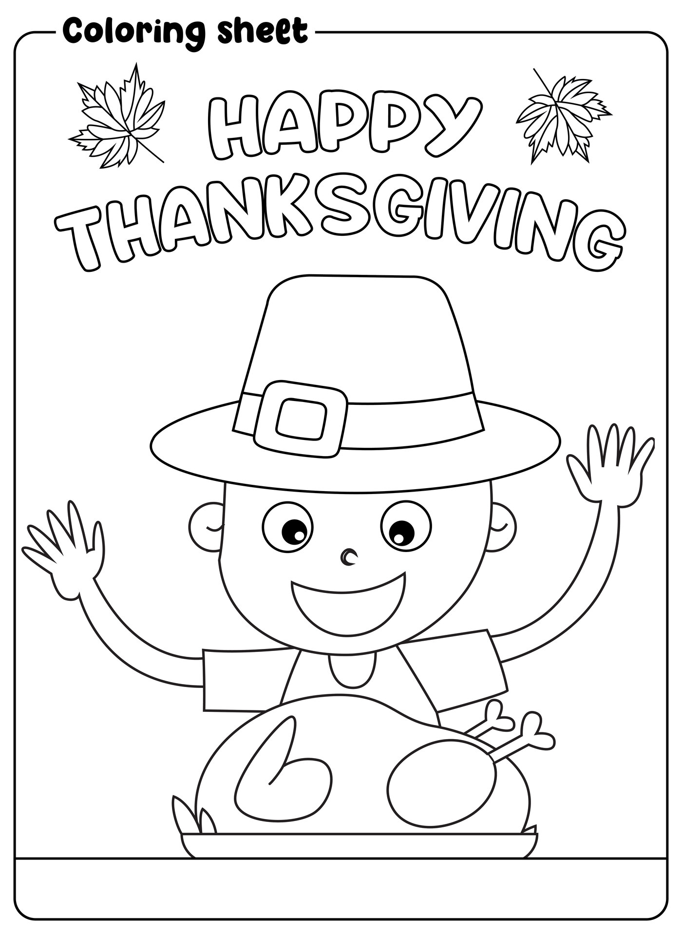 Thanksgiving Coloring Pages for Kids