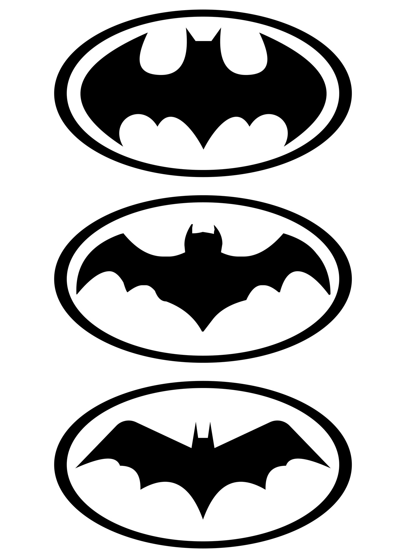 Tiny Batman Emblem Printable