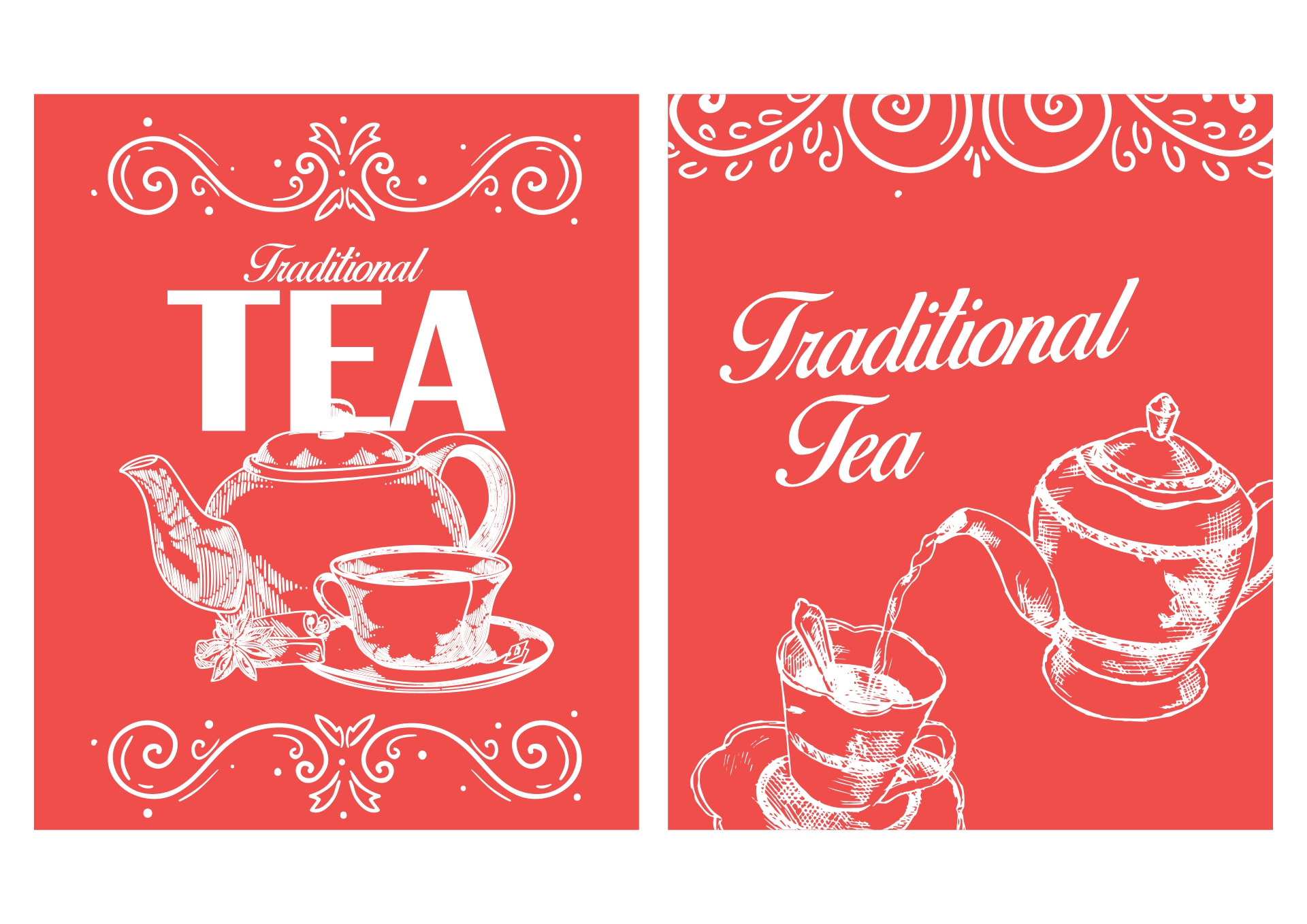 Victorian Era Tea Can Labels Printable Set