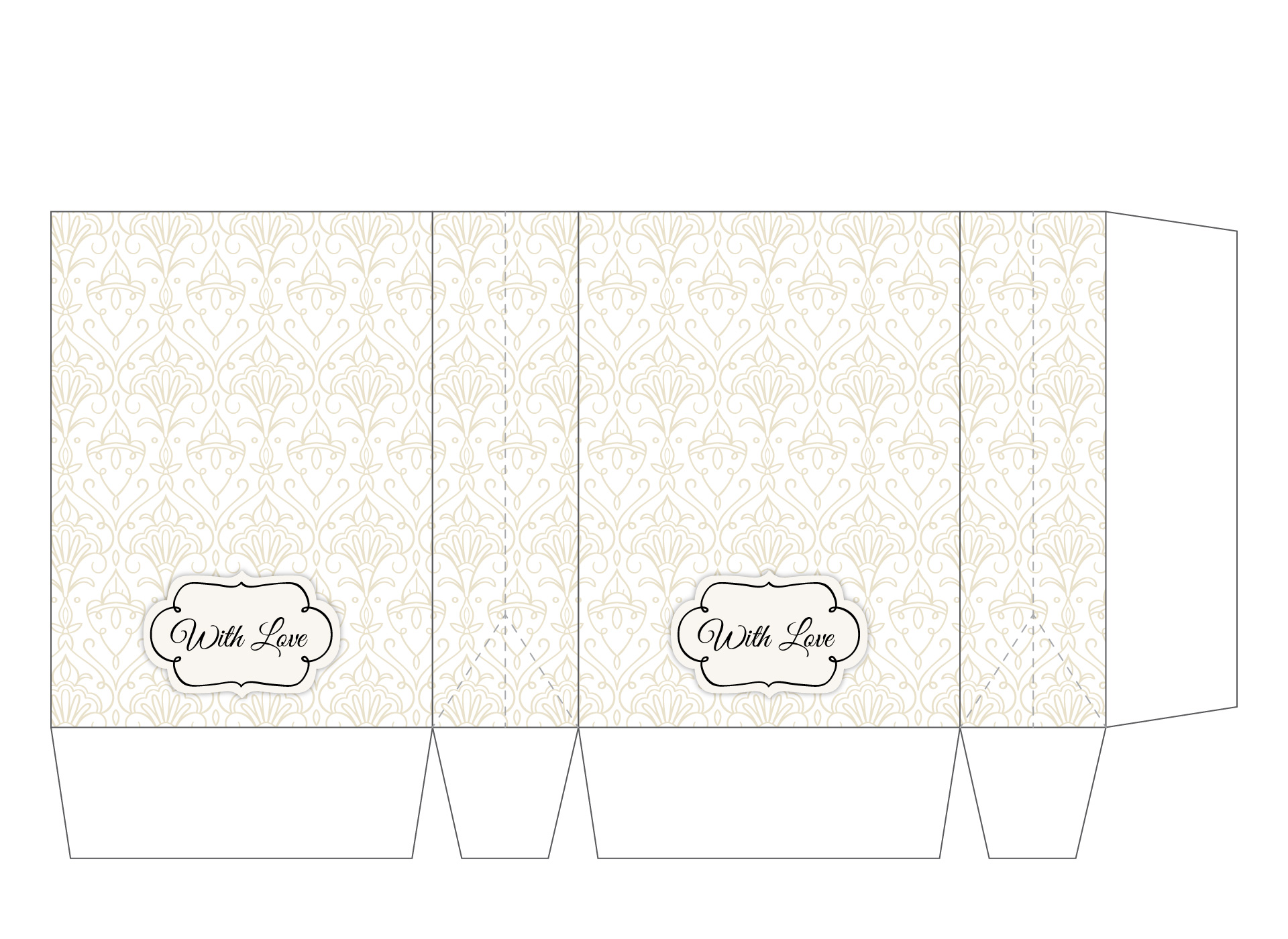 Wedding Favor Printable Paper Bags