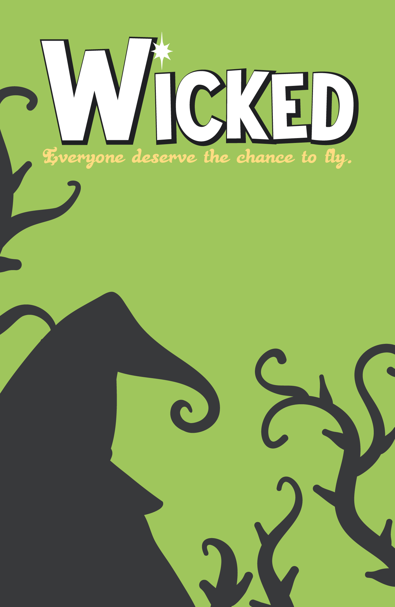 Wicked Broadway Show Printable Poster