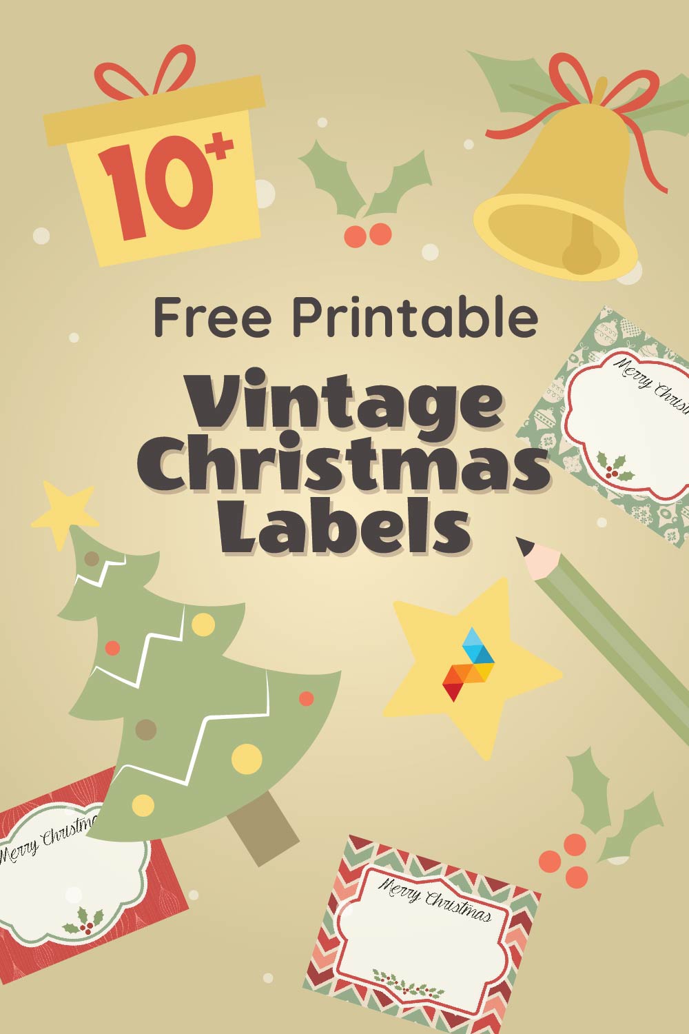 Vintage Christmas Labels