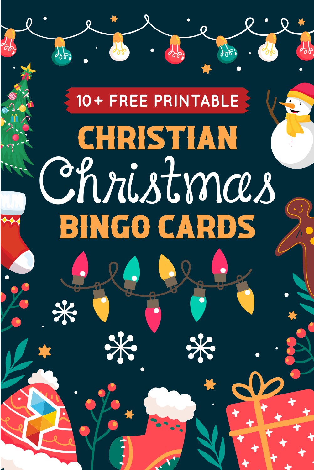 Christian Christmas Bingo Cards