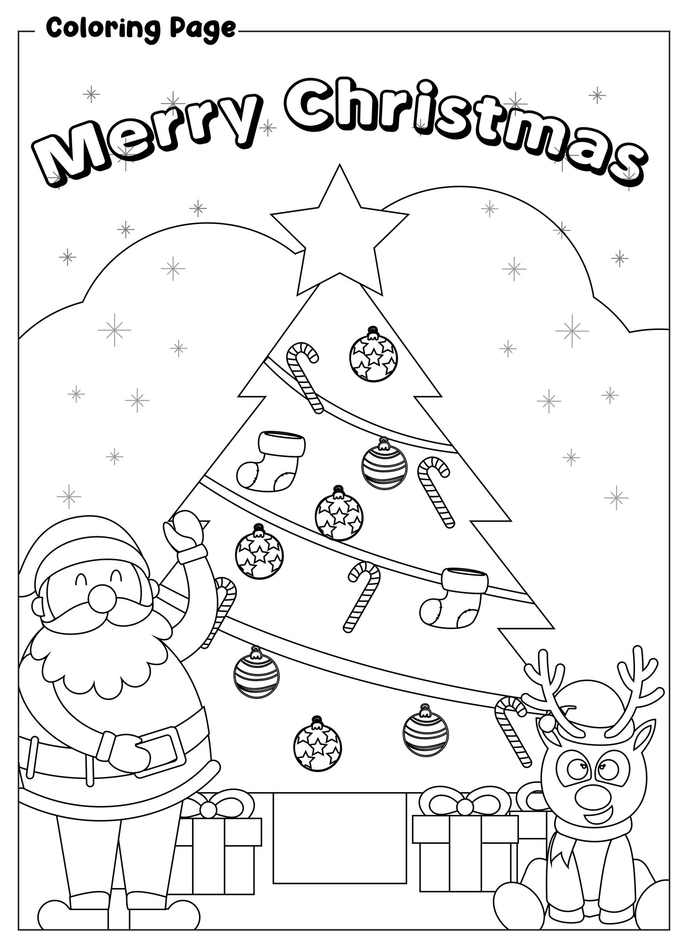 Christmas Coloring Sheets Printable