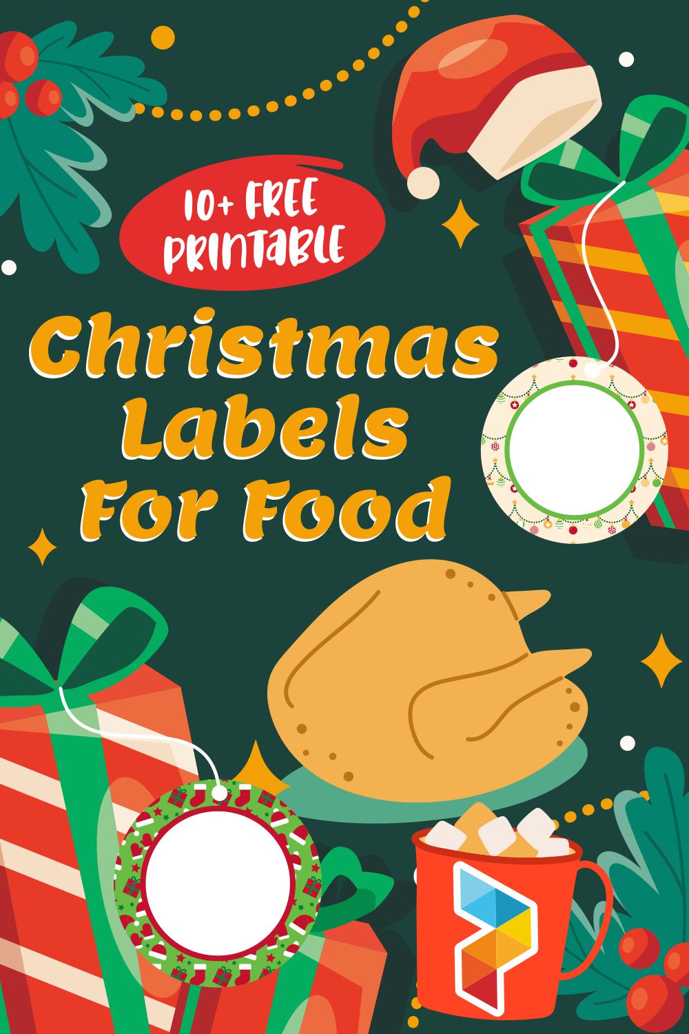 Christmas Labels For Food