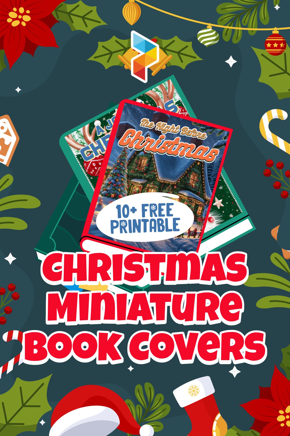 Christmas Miniature  Book Covers