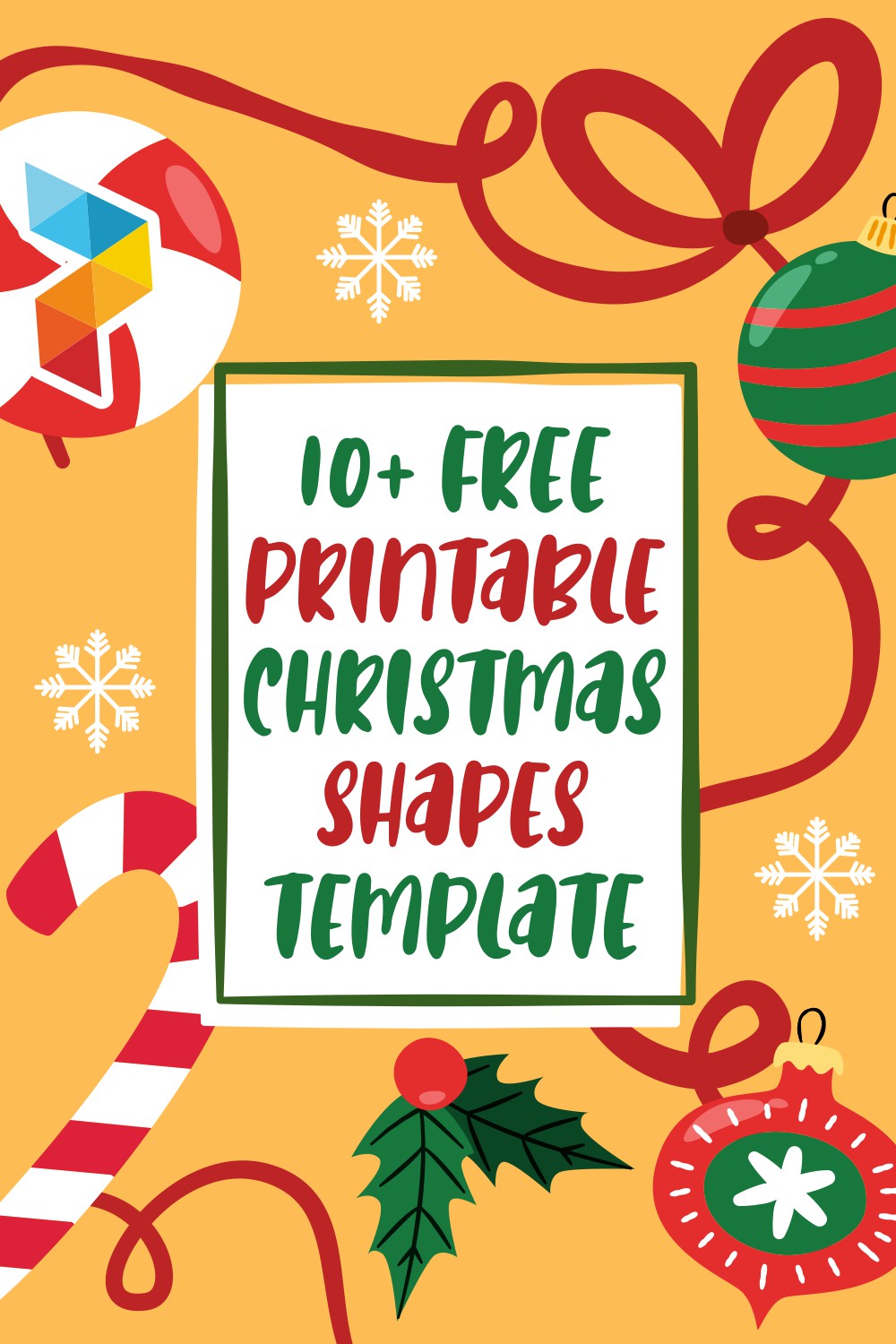 Christmas Shapes Template