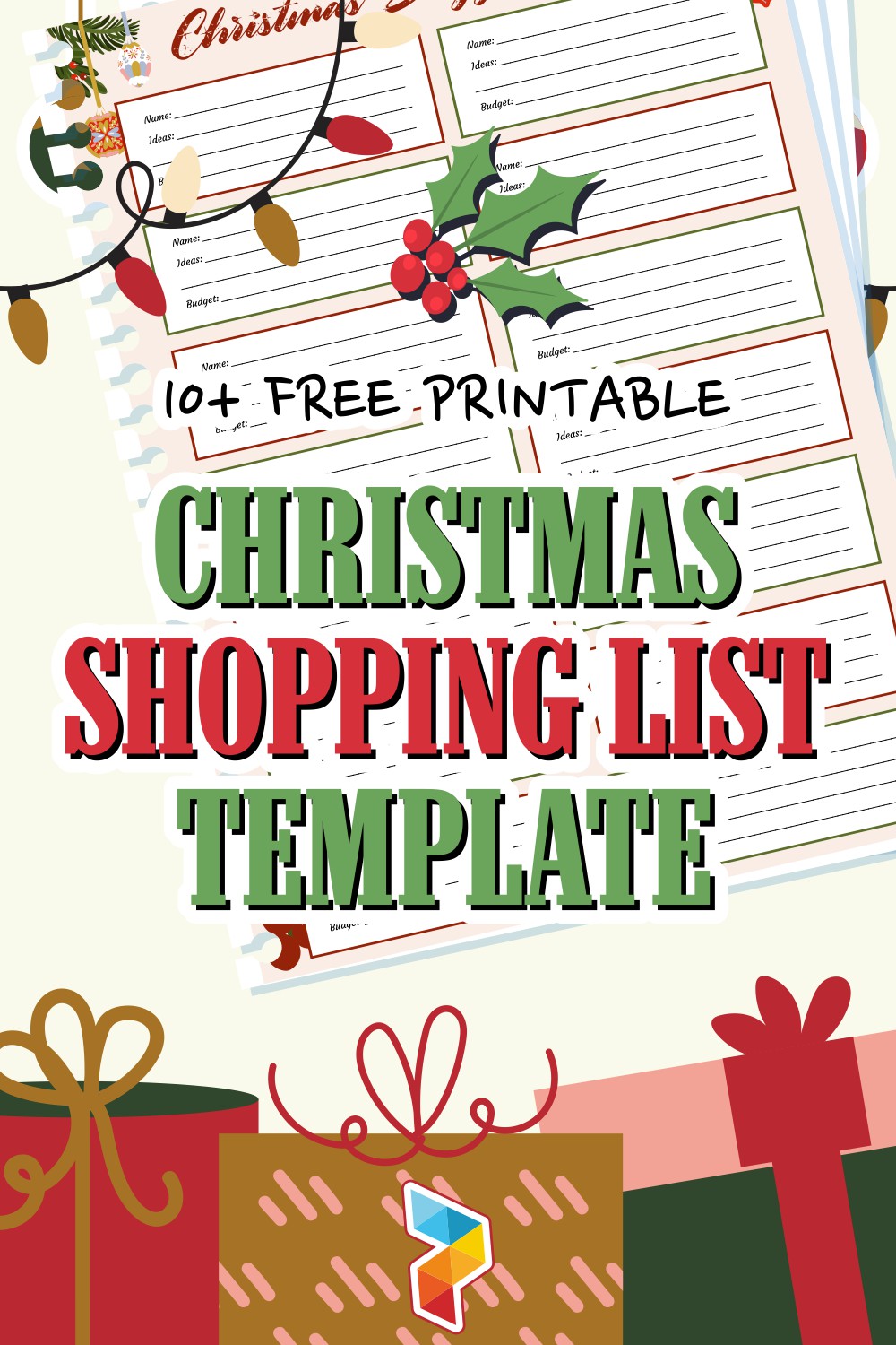 Christmas Shopping List Template