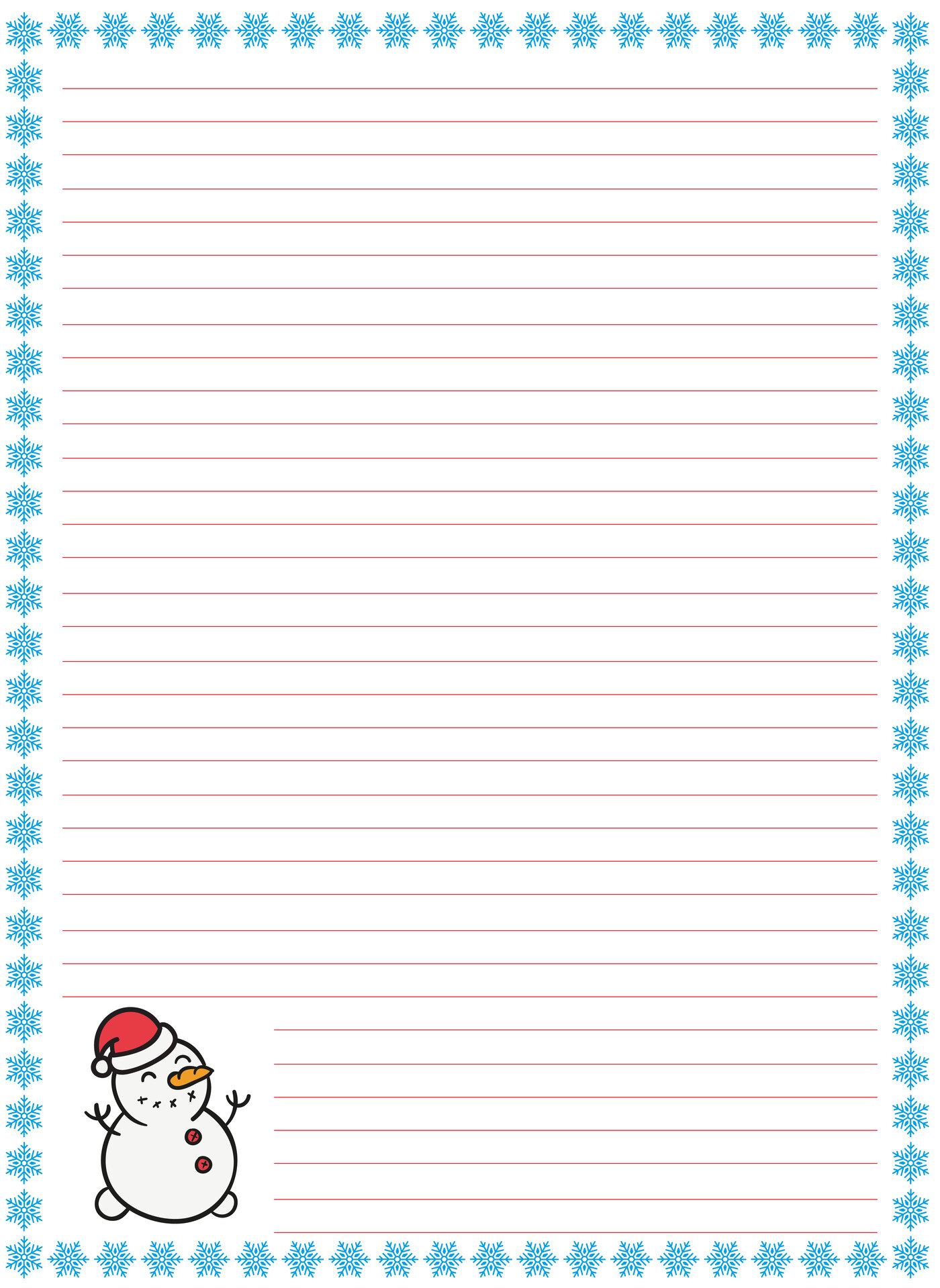 Christmas Writing Paper for Kids