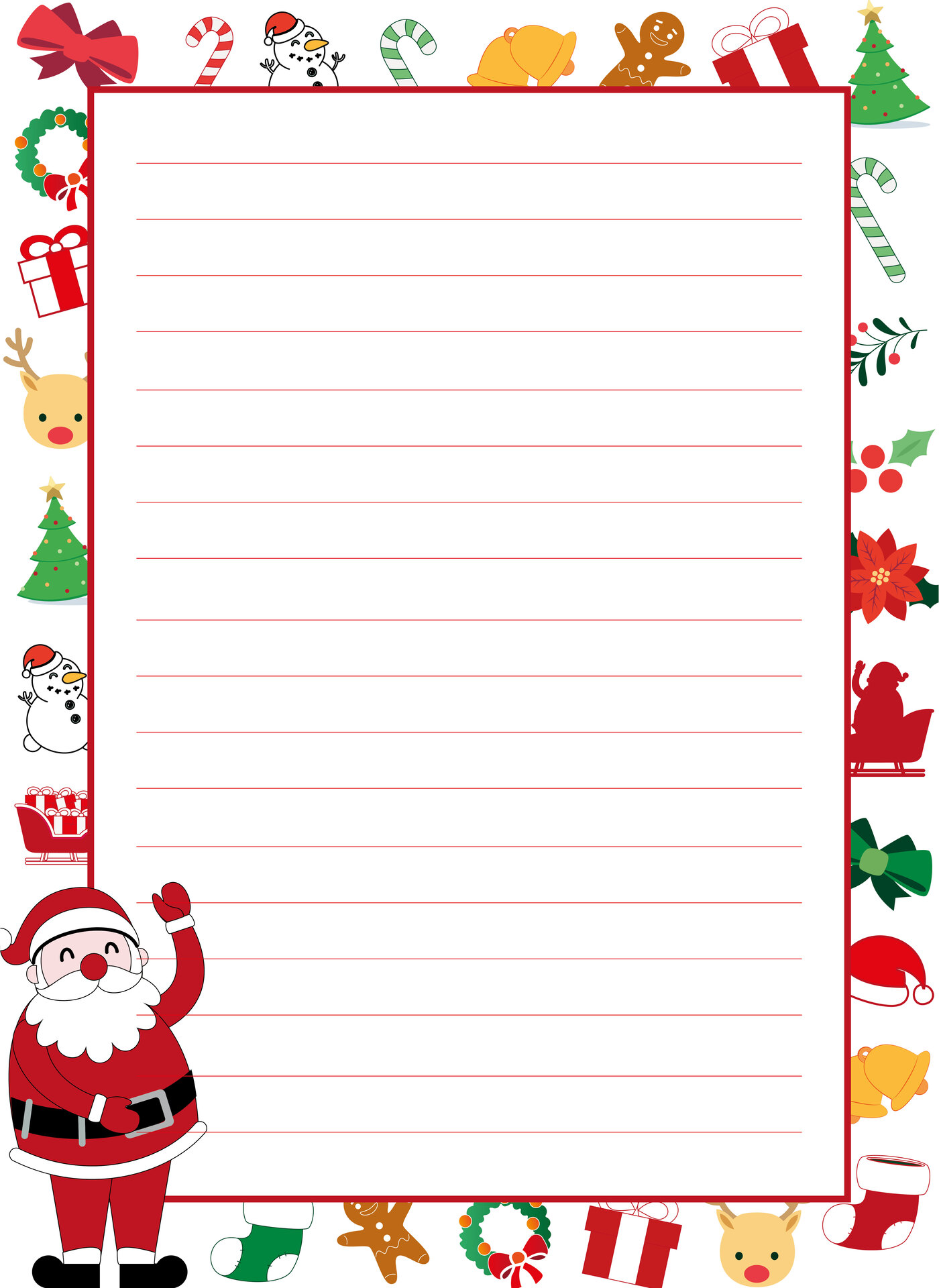 Cute Christmas Border Papers