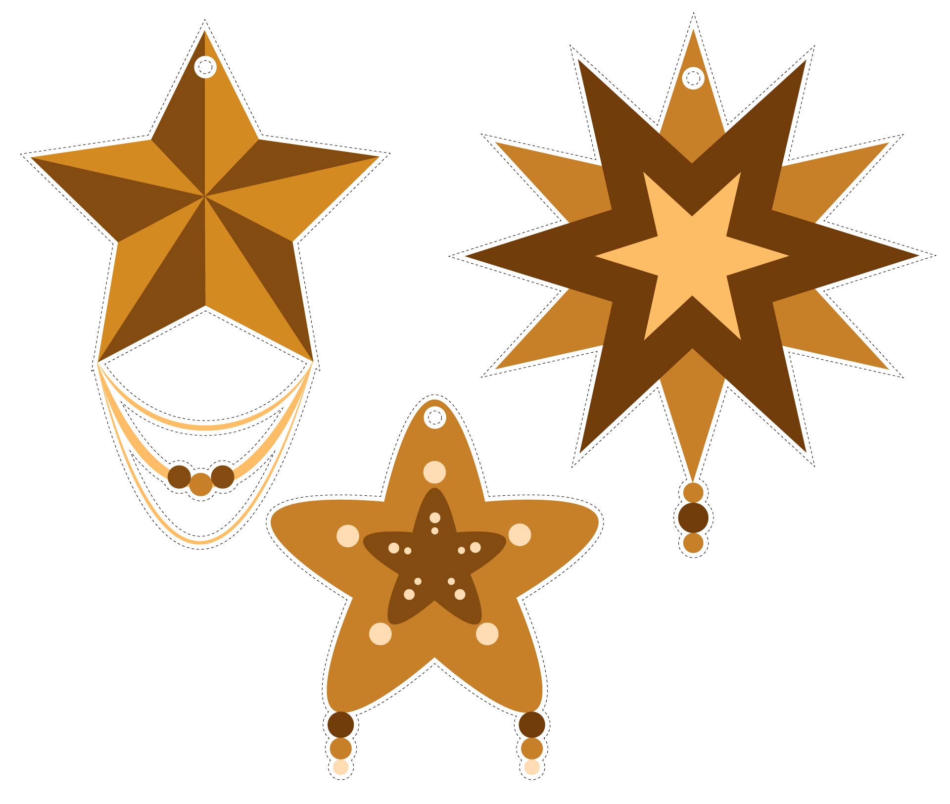 Elegant Christmas Star Craft Pattern