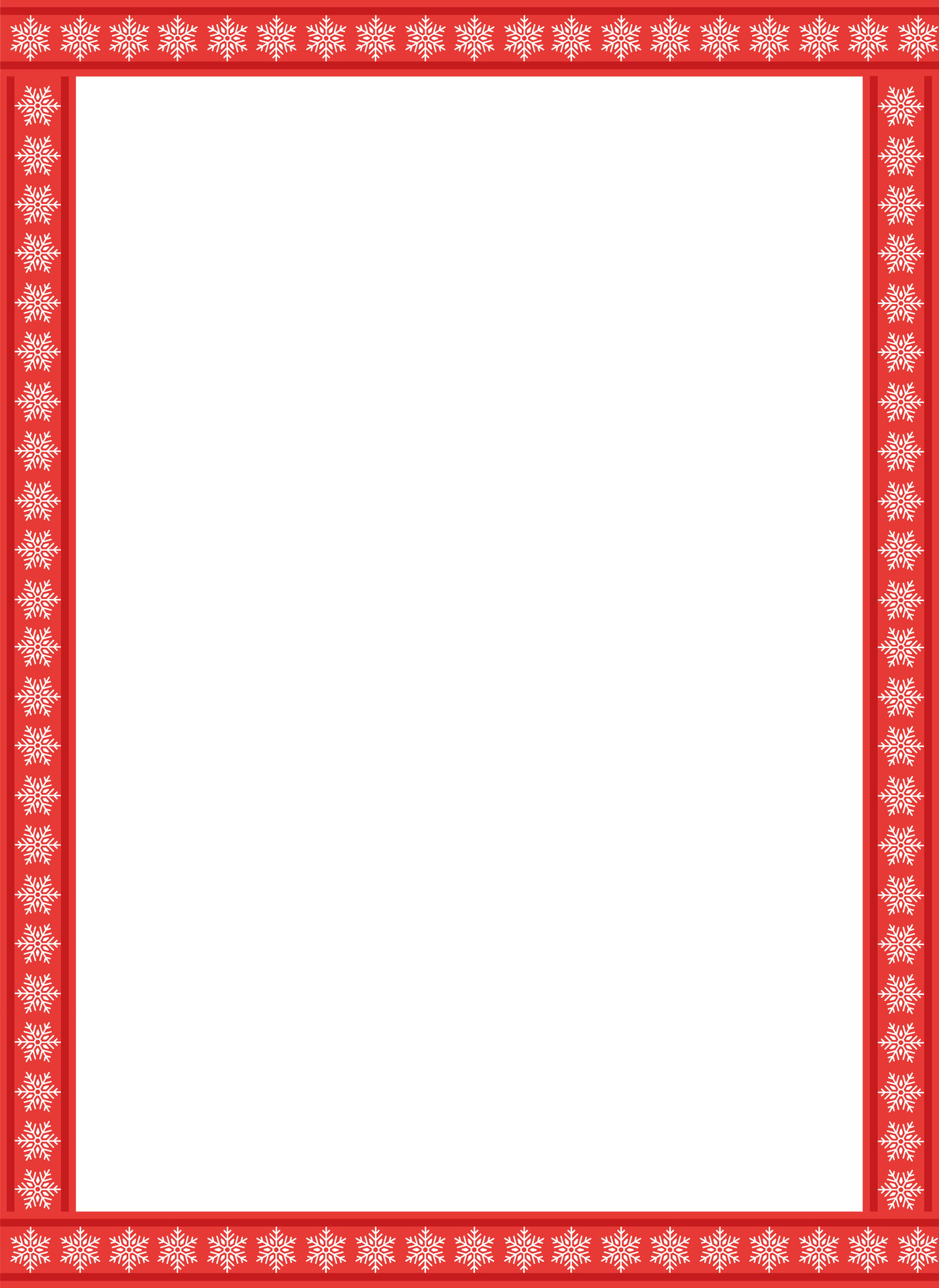 Festive Christmas Borders for Stationery