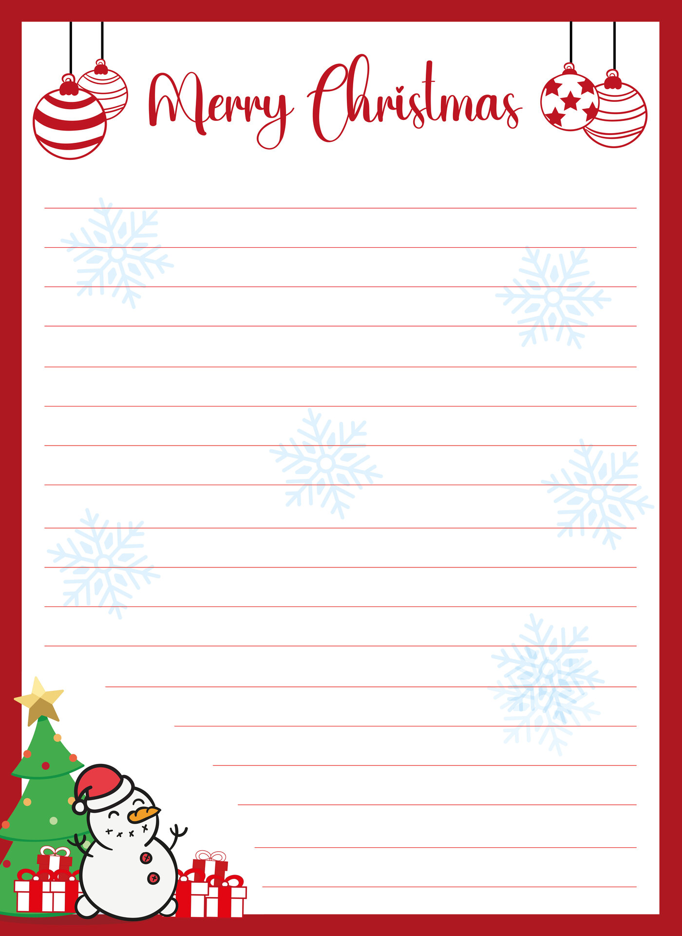 Holiday-Themed Stationery Printables