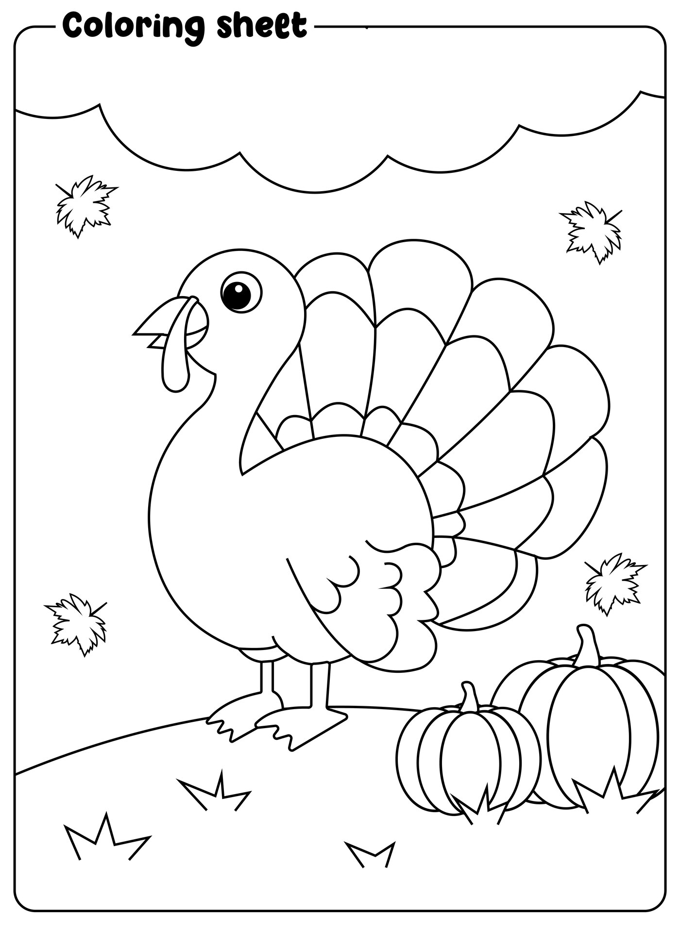 Holiday Turkey Coloring Activities