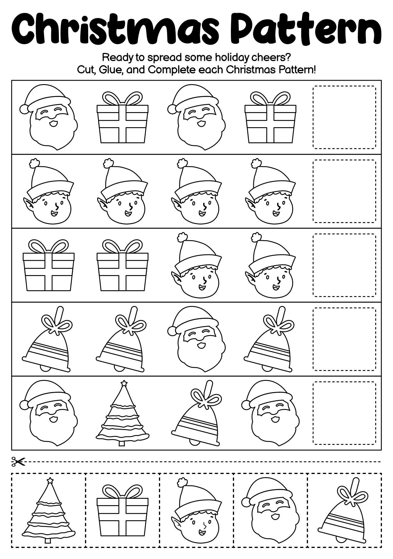 Kids Christmas Activity Sheets