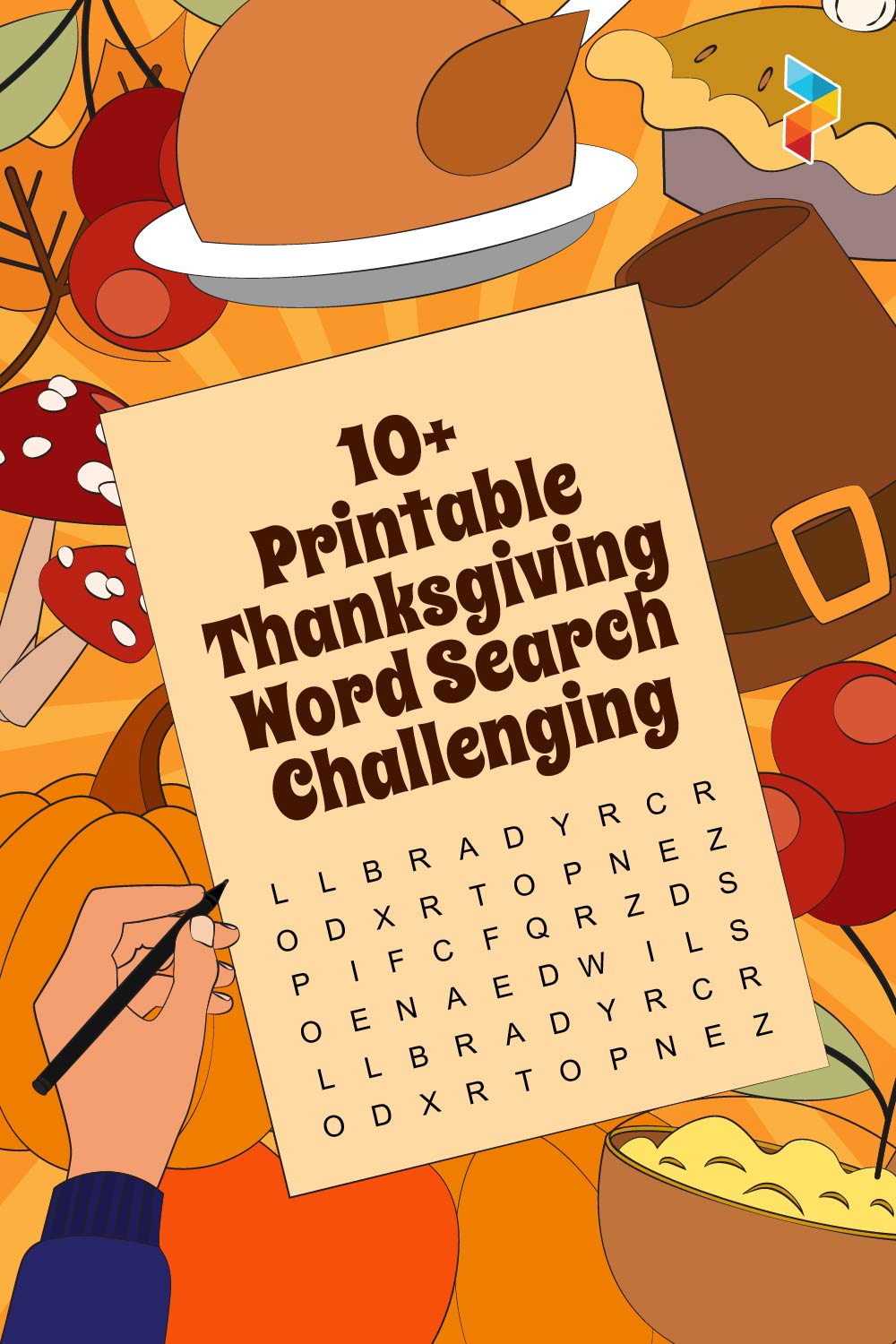 Thanksgiving Word Search Challenging