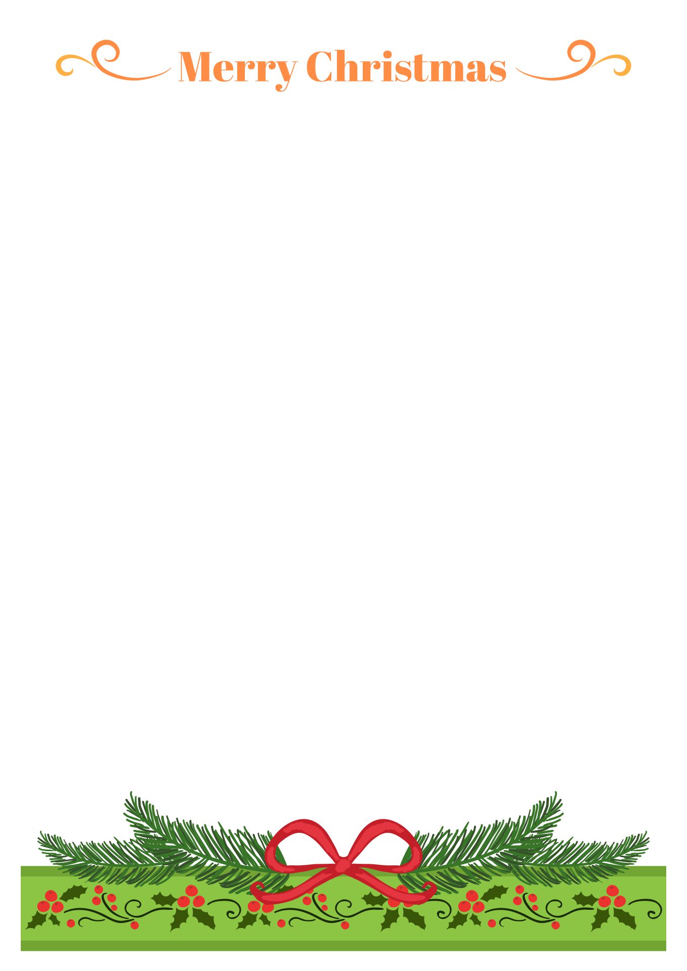 Printable Christian Christmas Borders for Letters