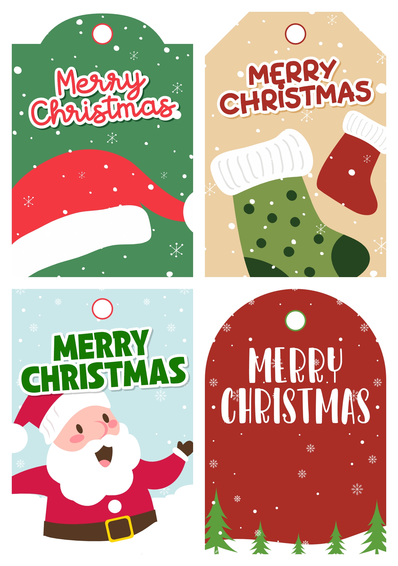 Printable Christmas Gift Tags Pinterest