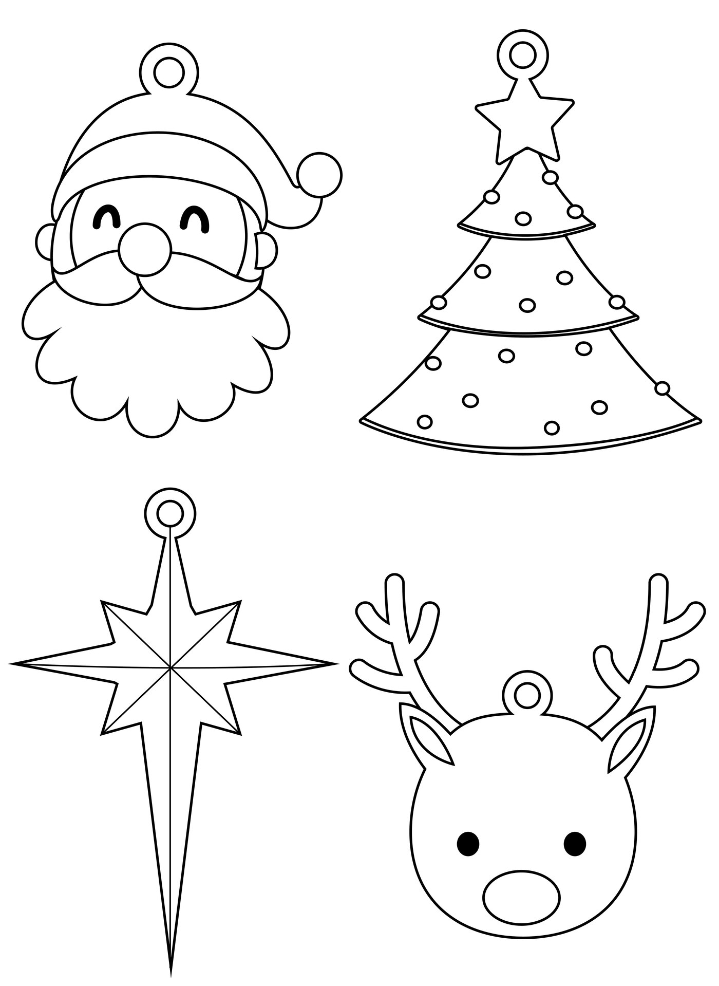 Printable Christmas Ornament Shapes