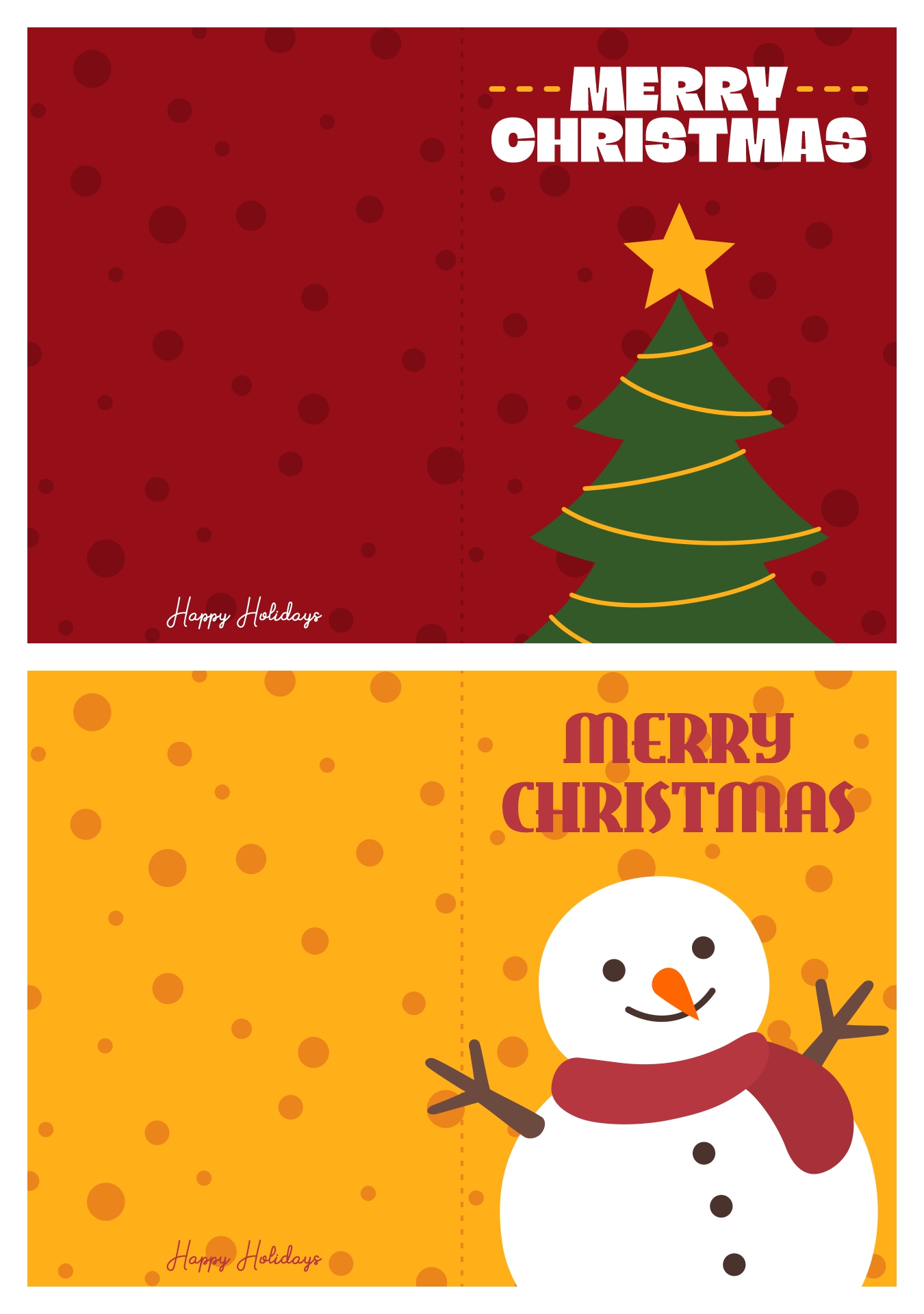 Printable Christmas Postcards