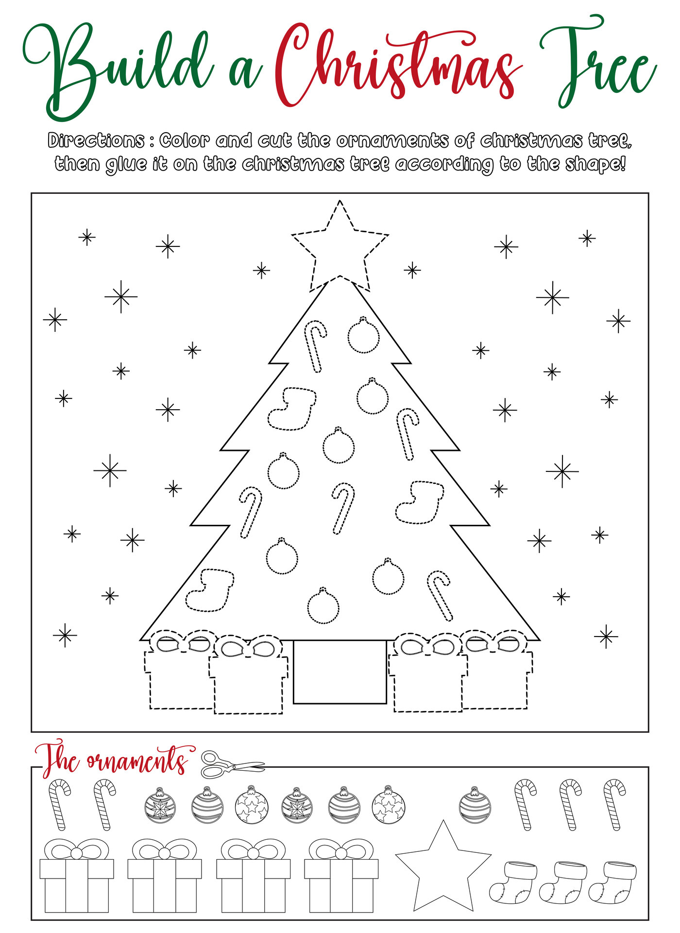 Printable Christmas Tree Shapes for Crafts