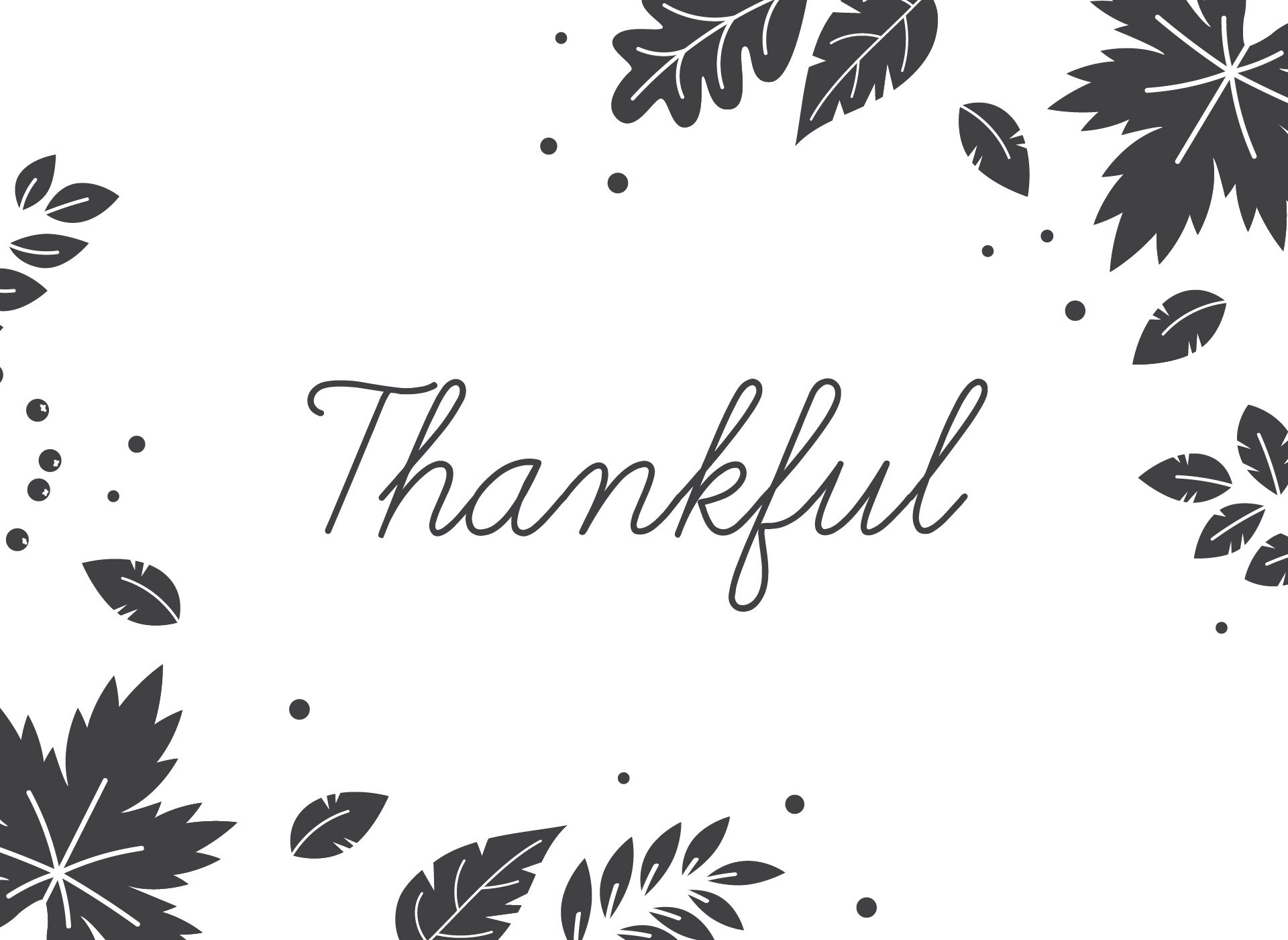 Printable Gratitude Word Art Poster