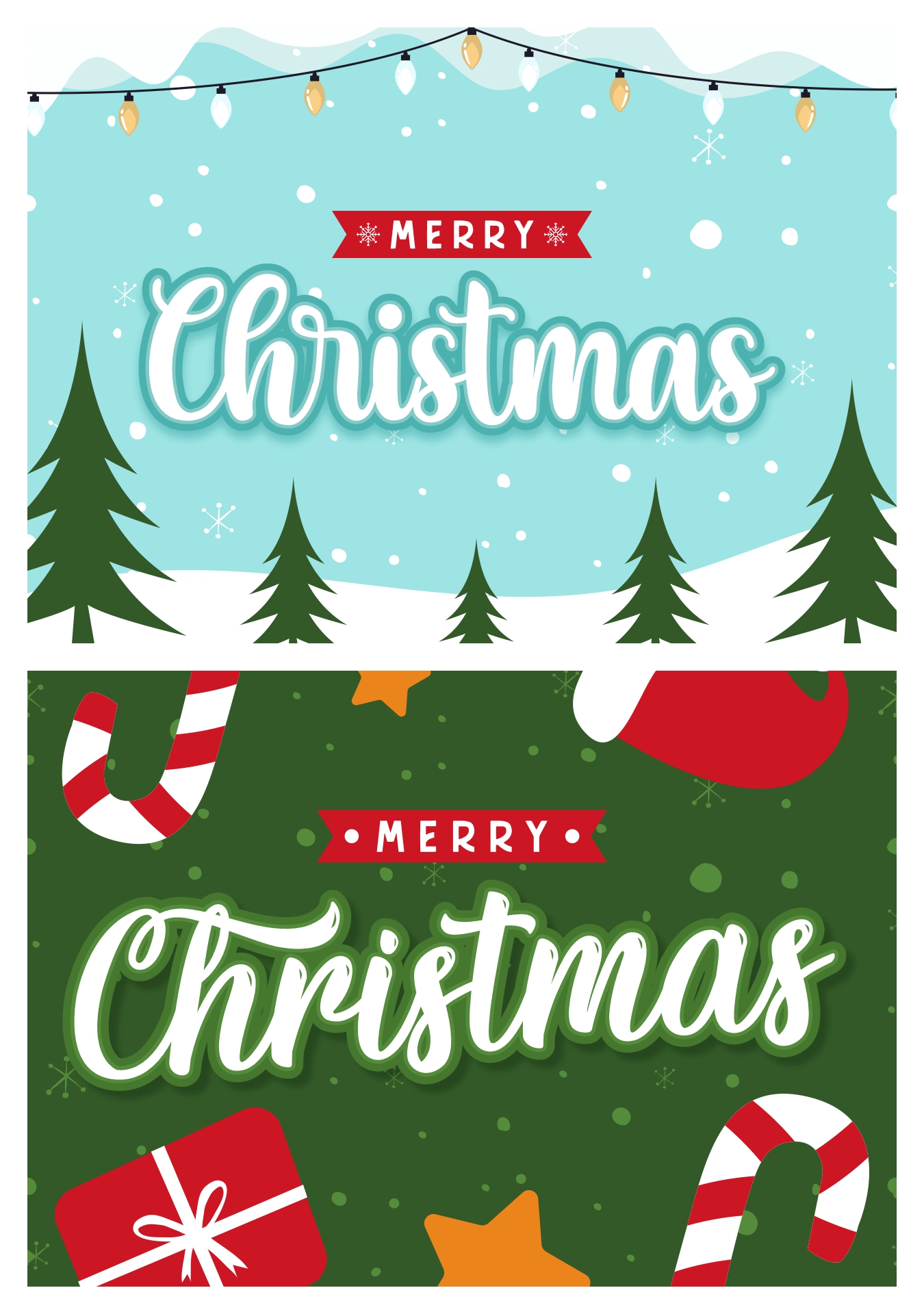 Printable Holiday Greeting Cards