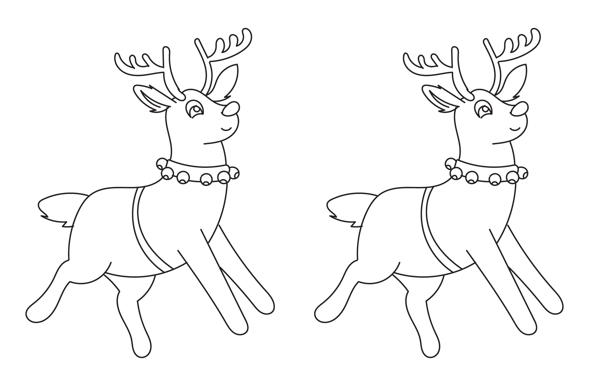 Printable Reindeer Ornament Cutouts