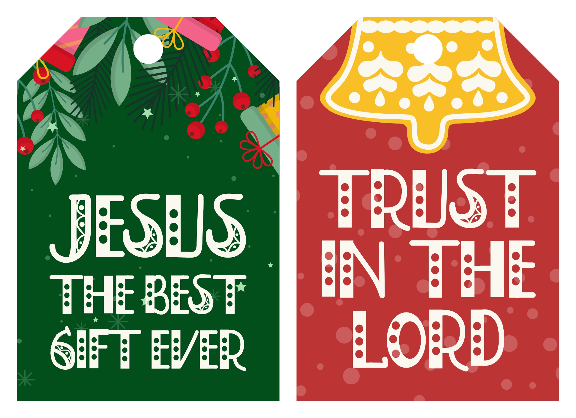 Printable Religious Christmas Gift Tags