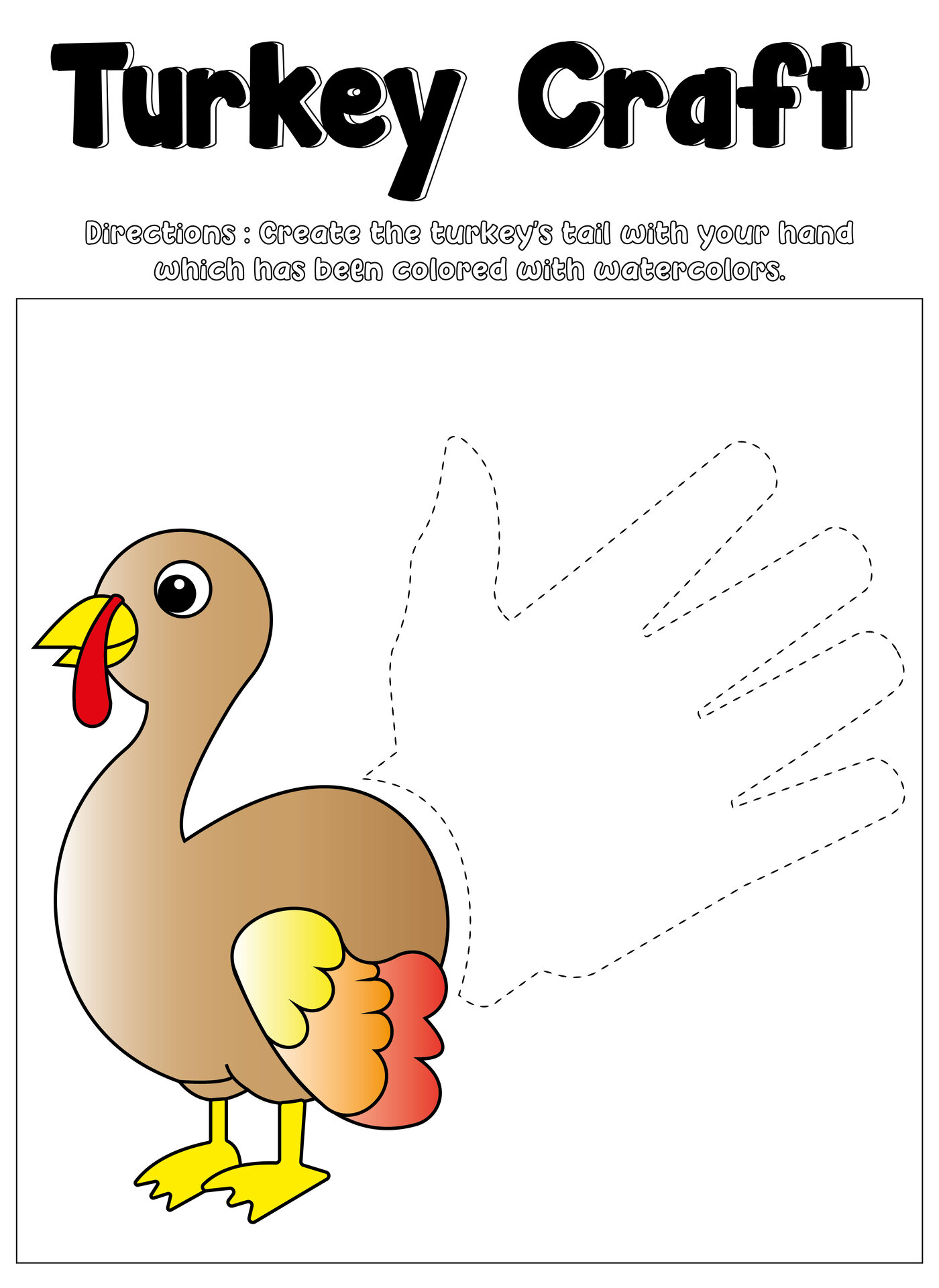 Printable Thanksgiving Art for Toddlers