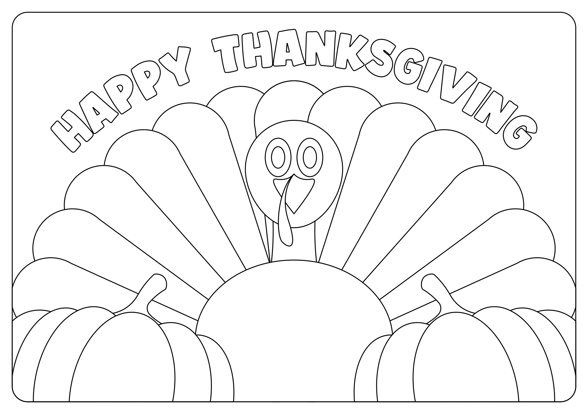 Printable Thanksgiving Coloring Placemat