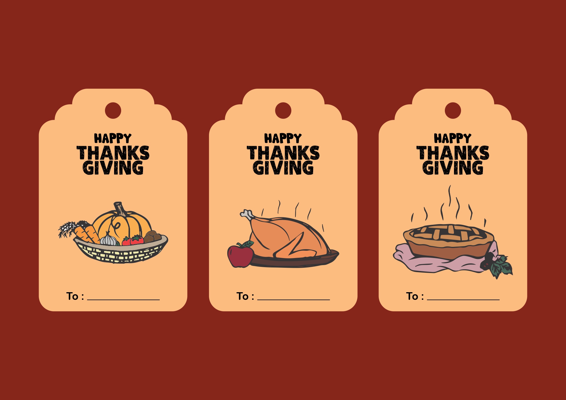 Printable Thanksgiving Dish Tags