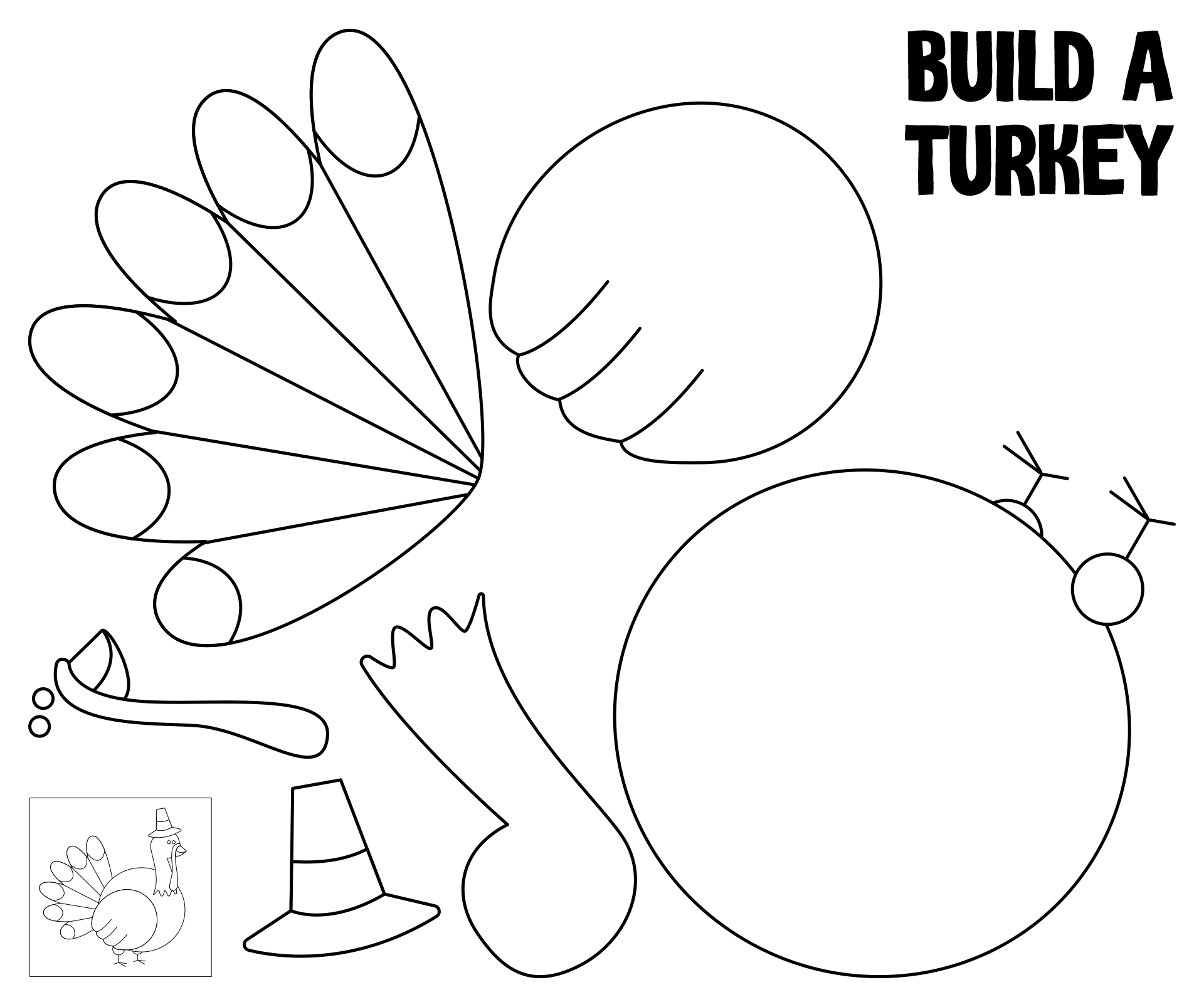 Printable Thanksgiving Turkey Crafts