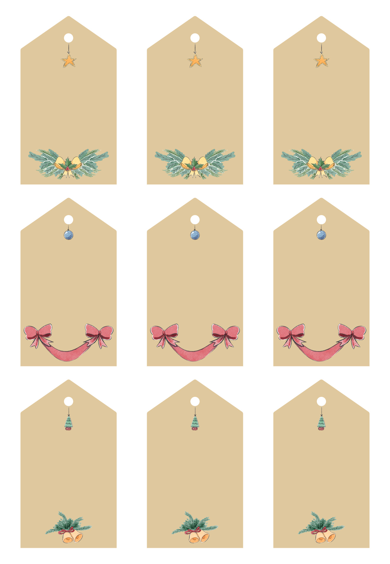 Printable Vintage Christmas Gift Tags Pinterest