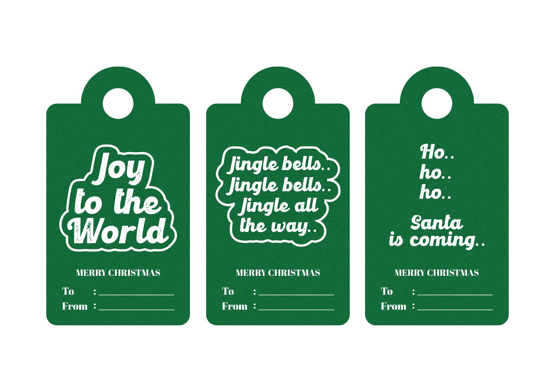 Retro Christmas Printable Gift Tags