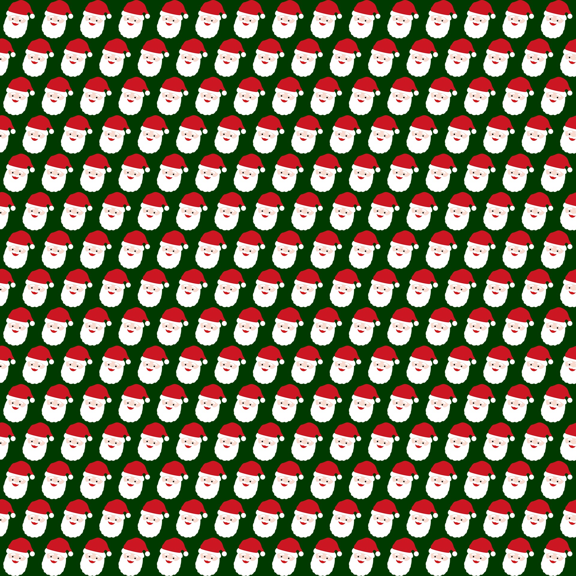 Santa Claus Pattern Gift Wrap Printable