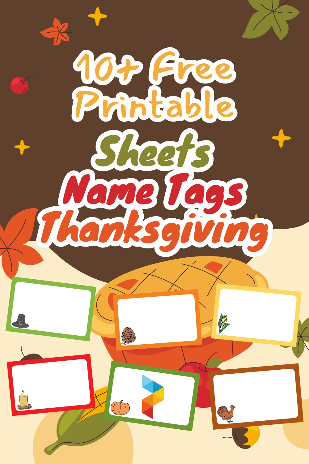 Sheets Name Tags Thanksgiving