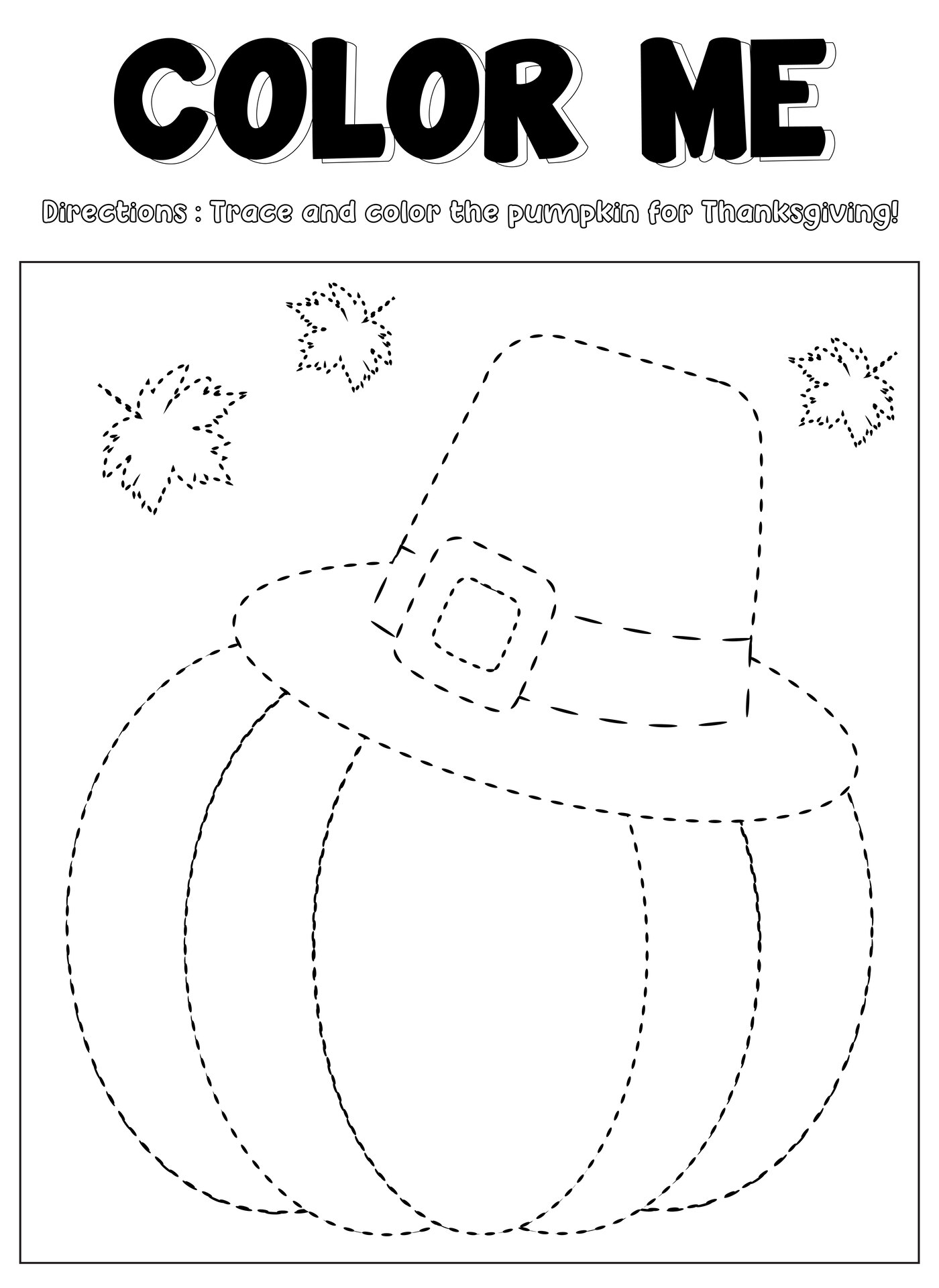 Simple Printable Thanksgiving Activities for Preschoolers