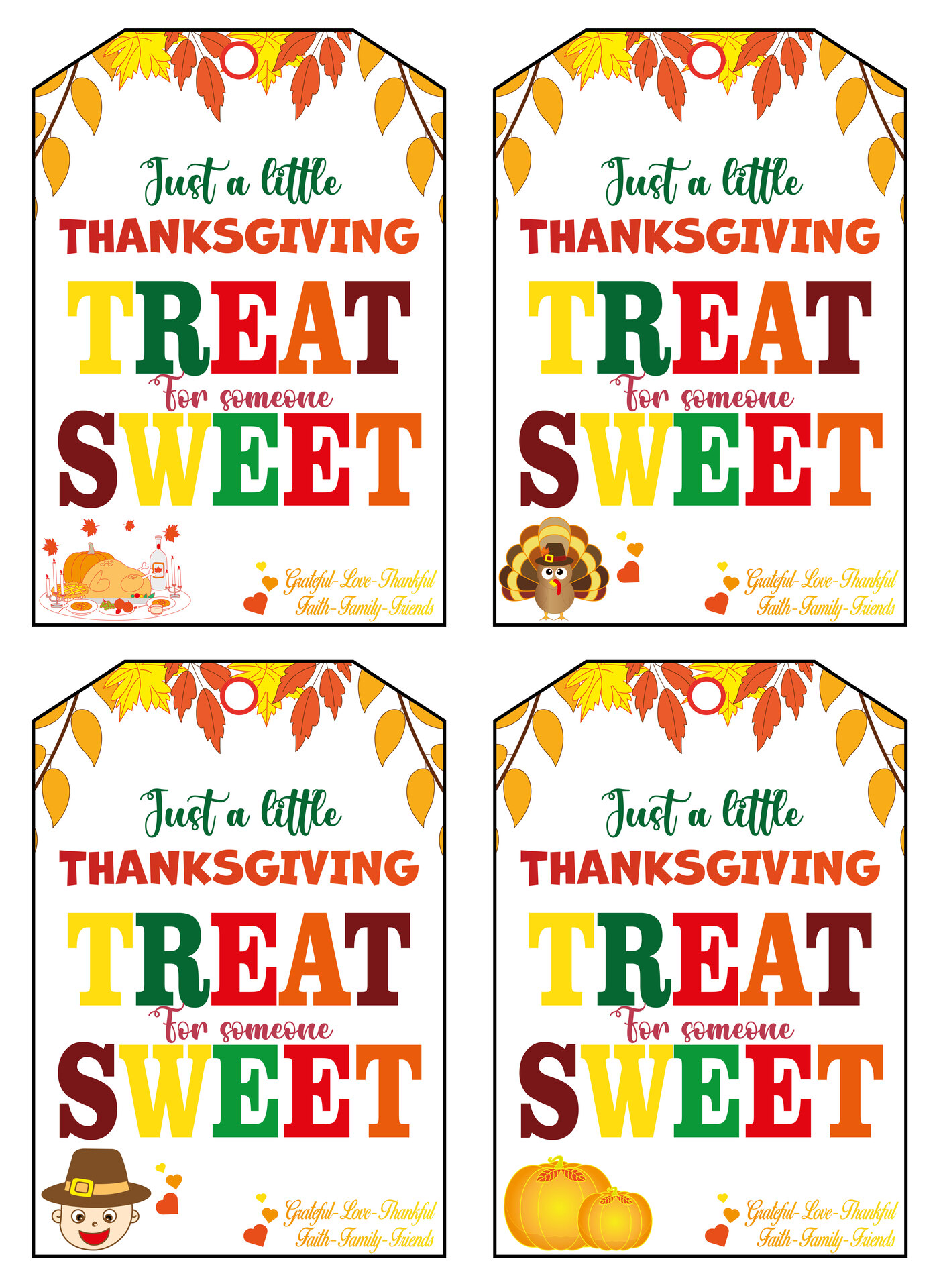 Someone Sweet Gift Tag Thanksgiving