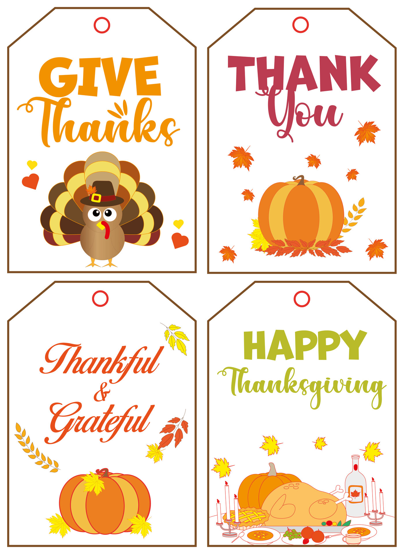 Teacher Thanksgiving Gift Tag Printable