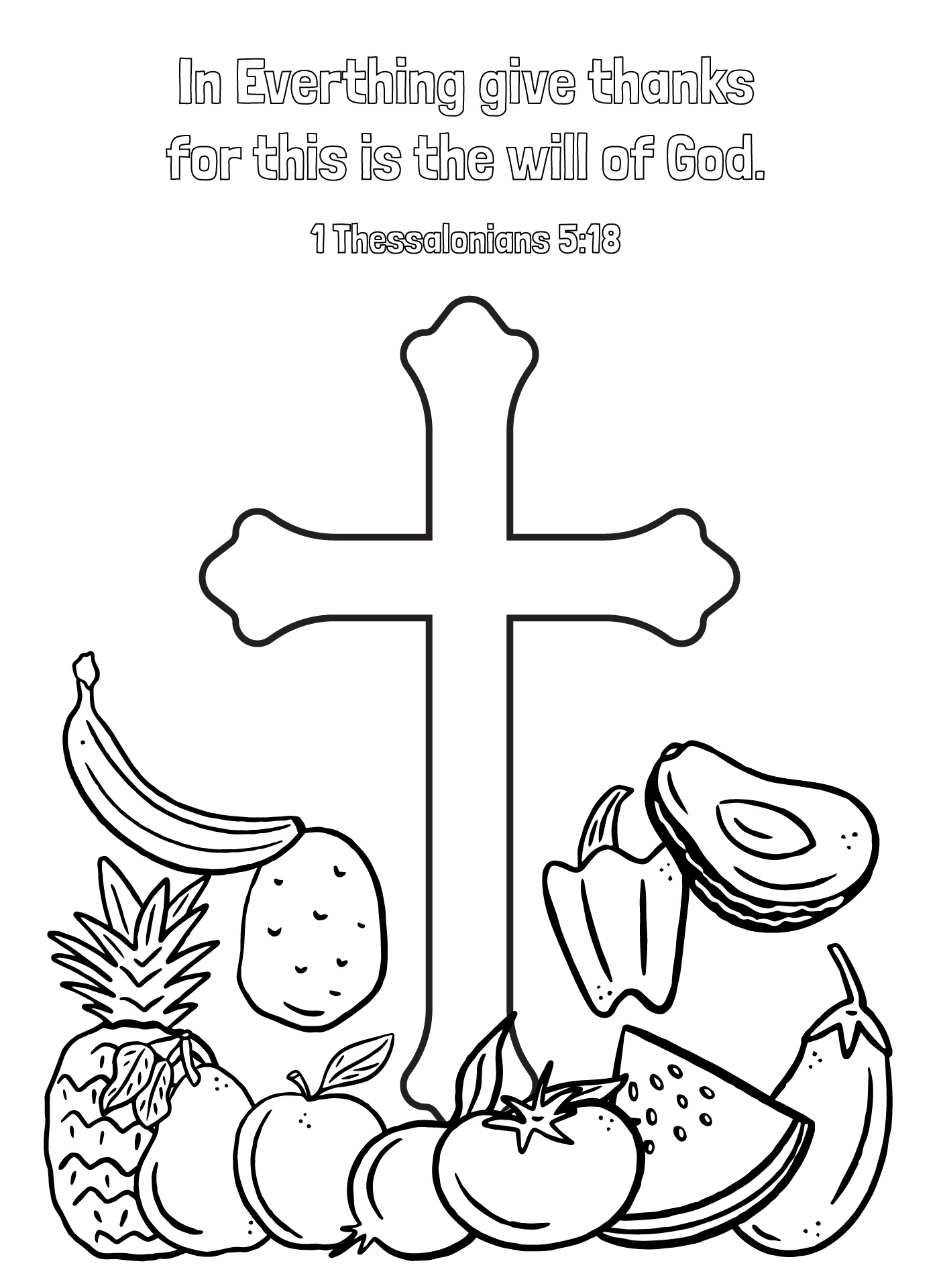 Thanksgiving Bible Verse Activity Sheets for Children