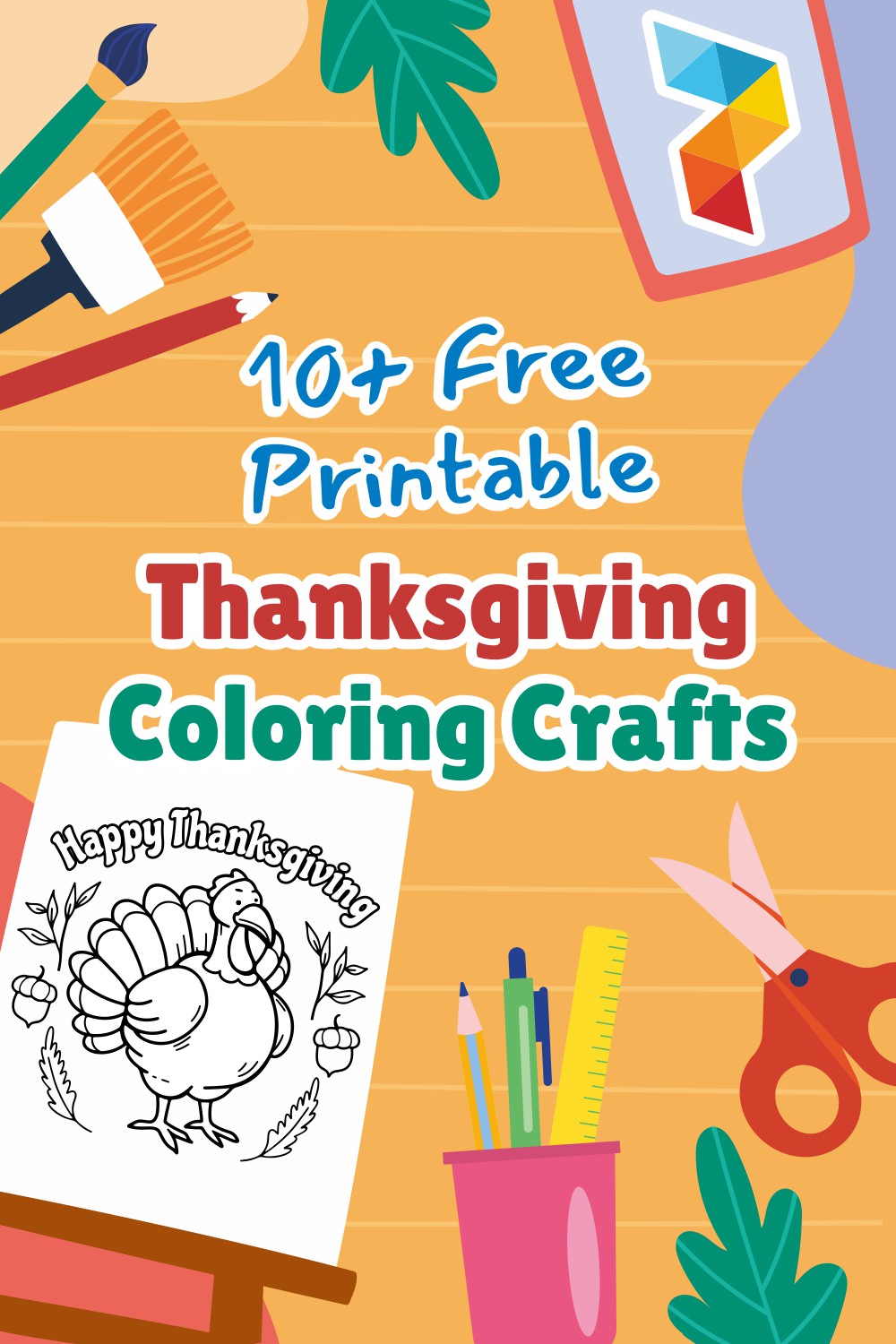 Thanksgiving Coloring Crafts