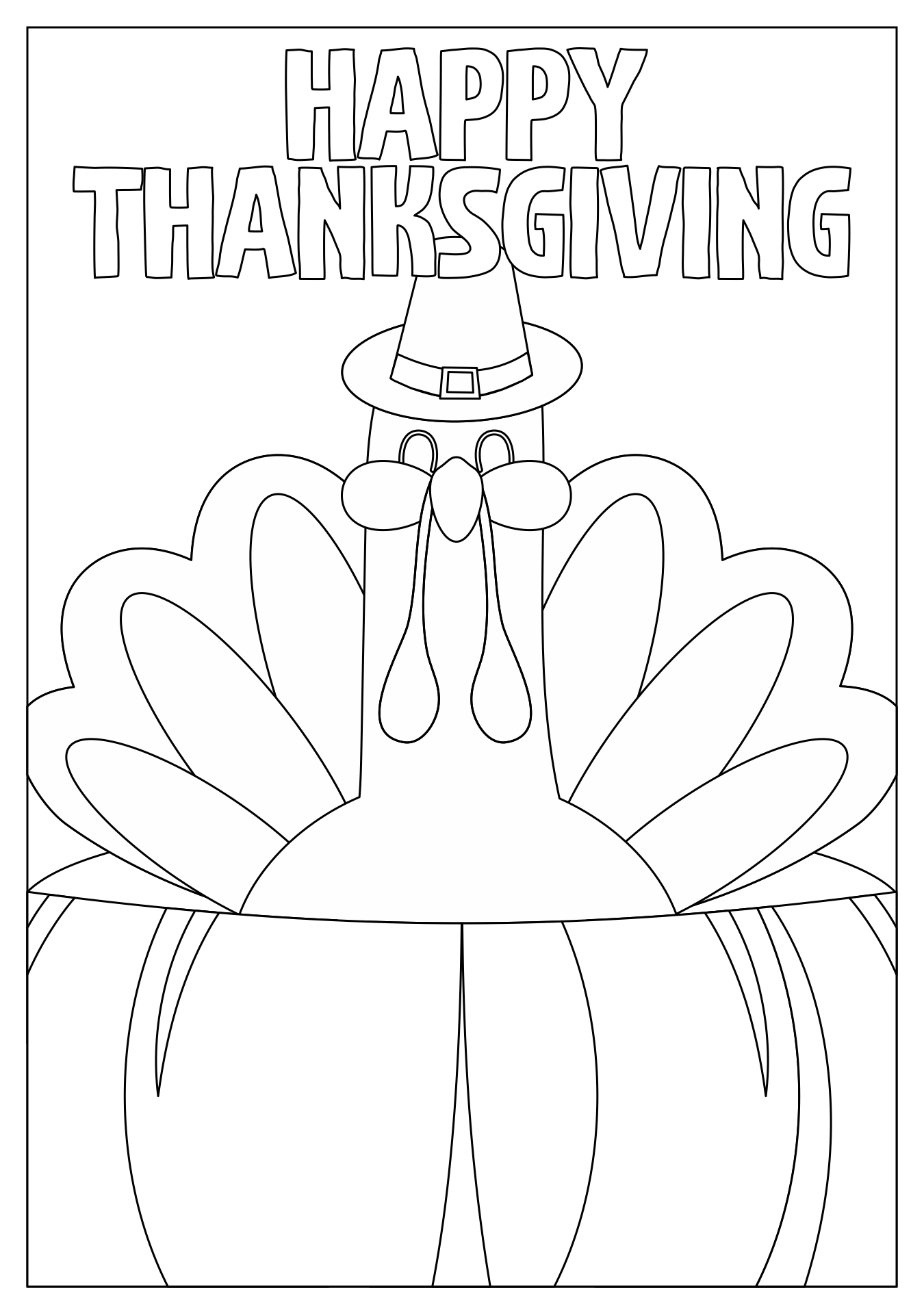 Thanksgiving Coloring Pages for Kids