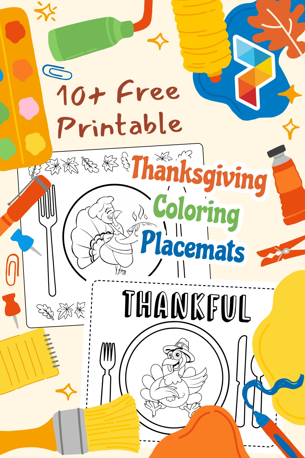 Thanksgiving Coloring Placemats