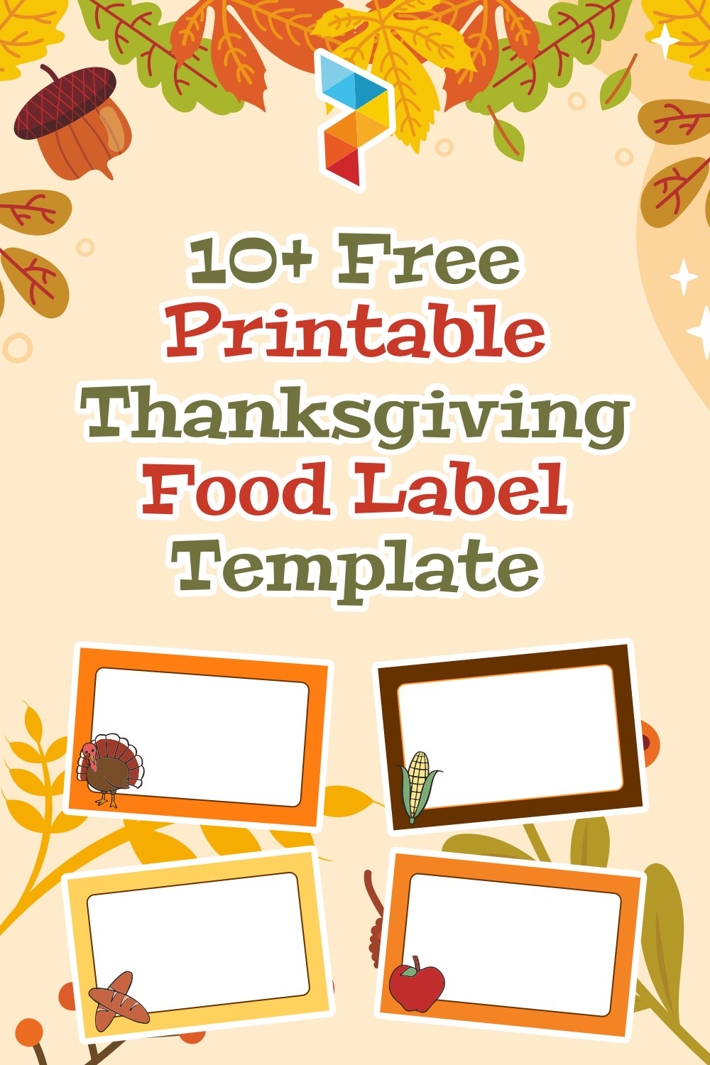 Thanksgiving Food Label Template