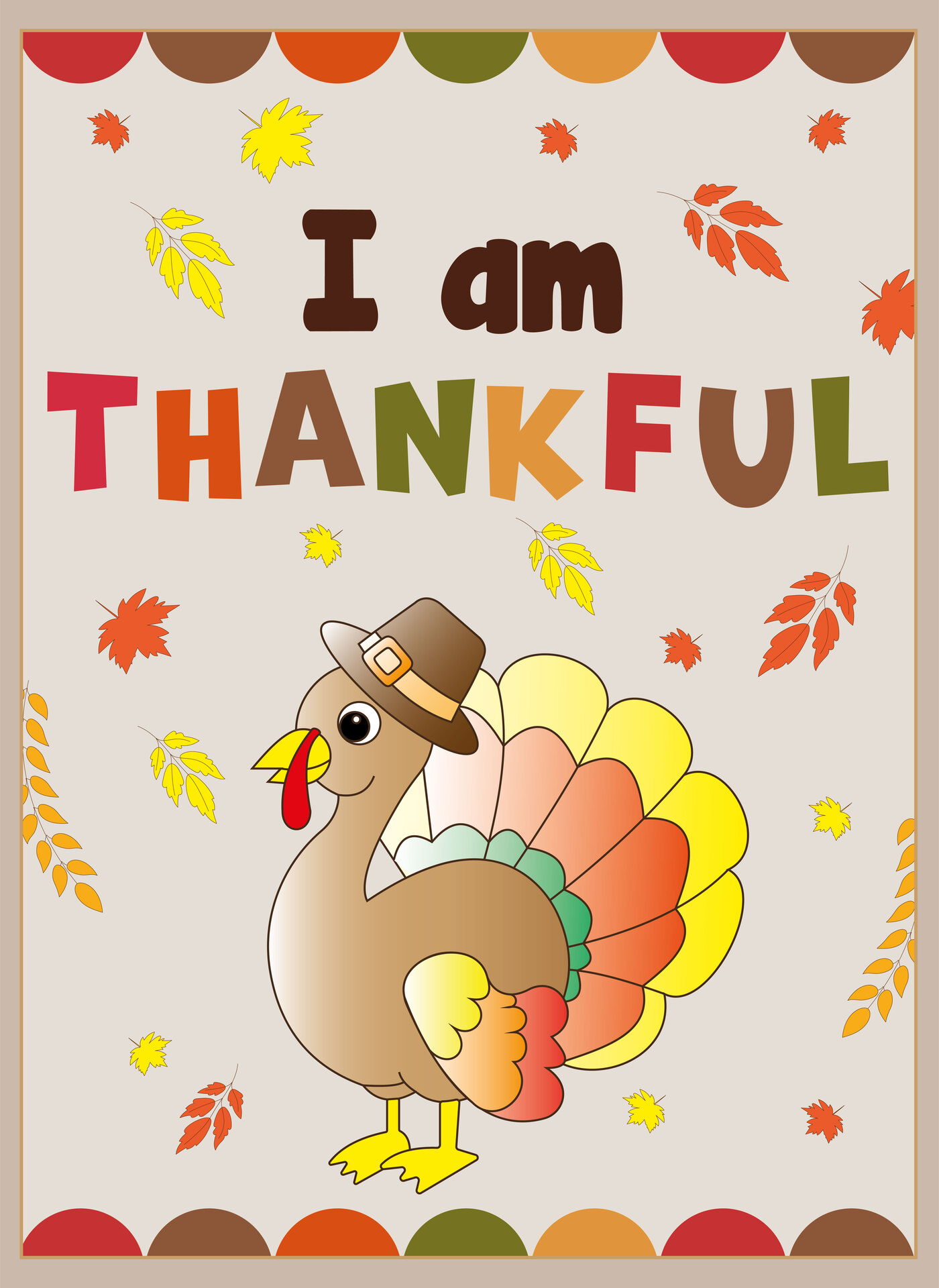 Thanksgiving Printable Artwork for Classrooms