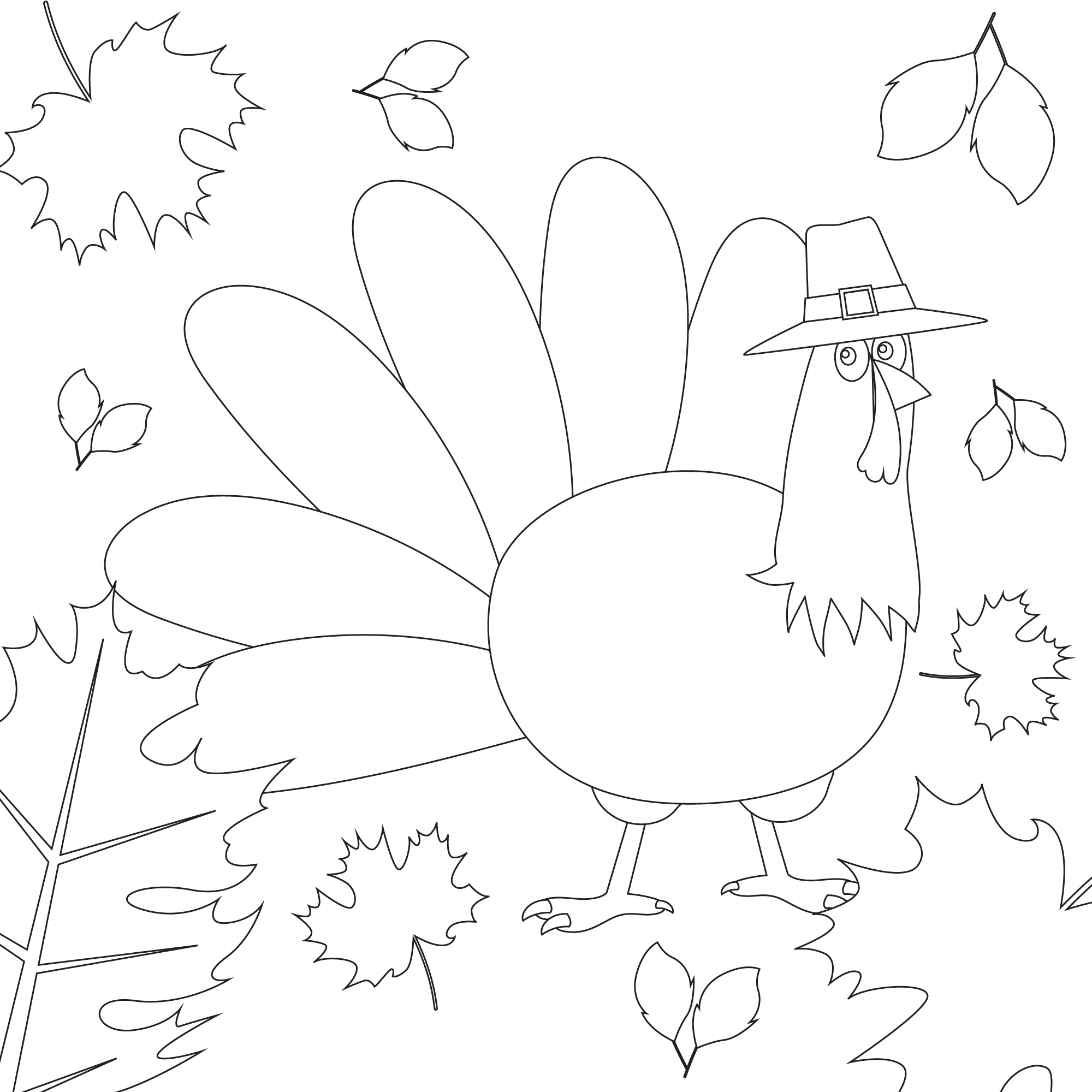 Thanksgiving Turkey Coloring Sheets