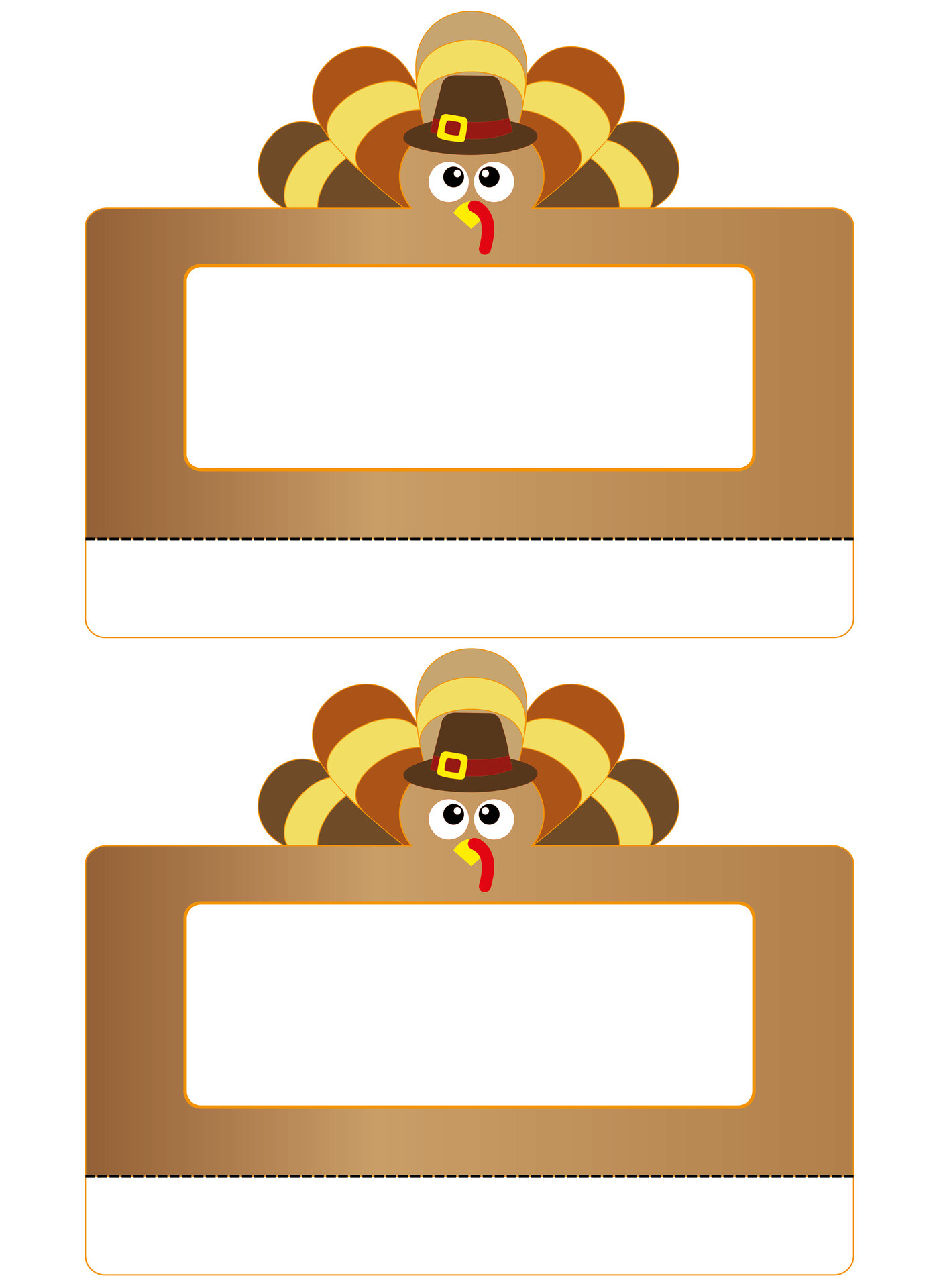 Thanksgiving Turkey Placecards