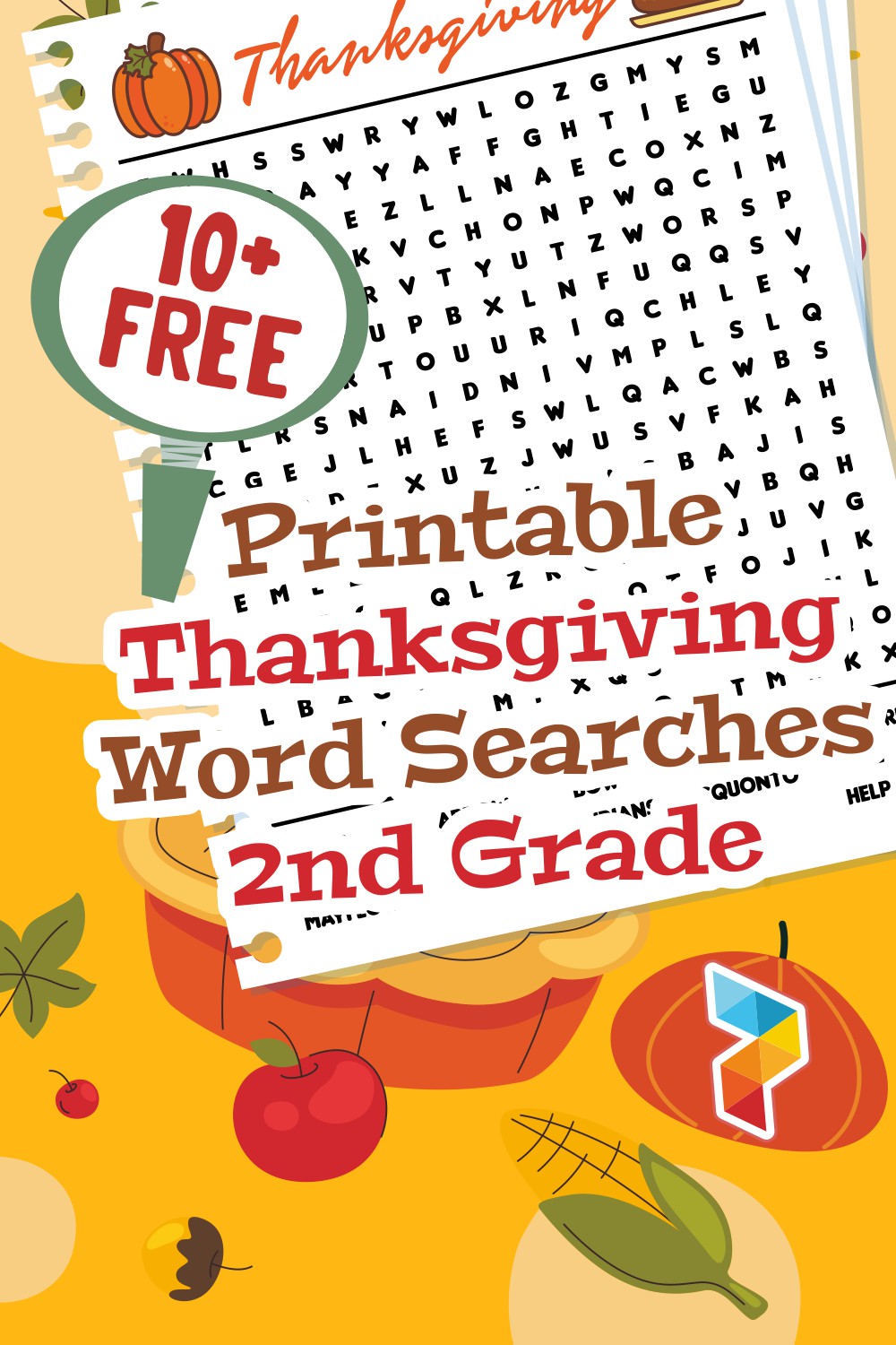 Thanksgiving  Word Searches 2nd Grade