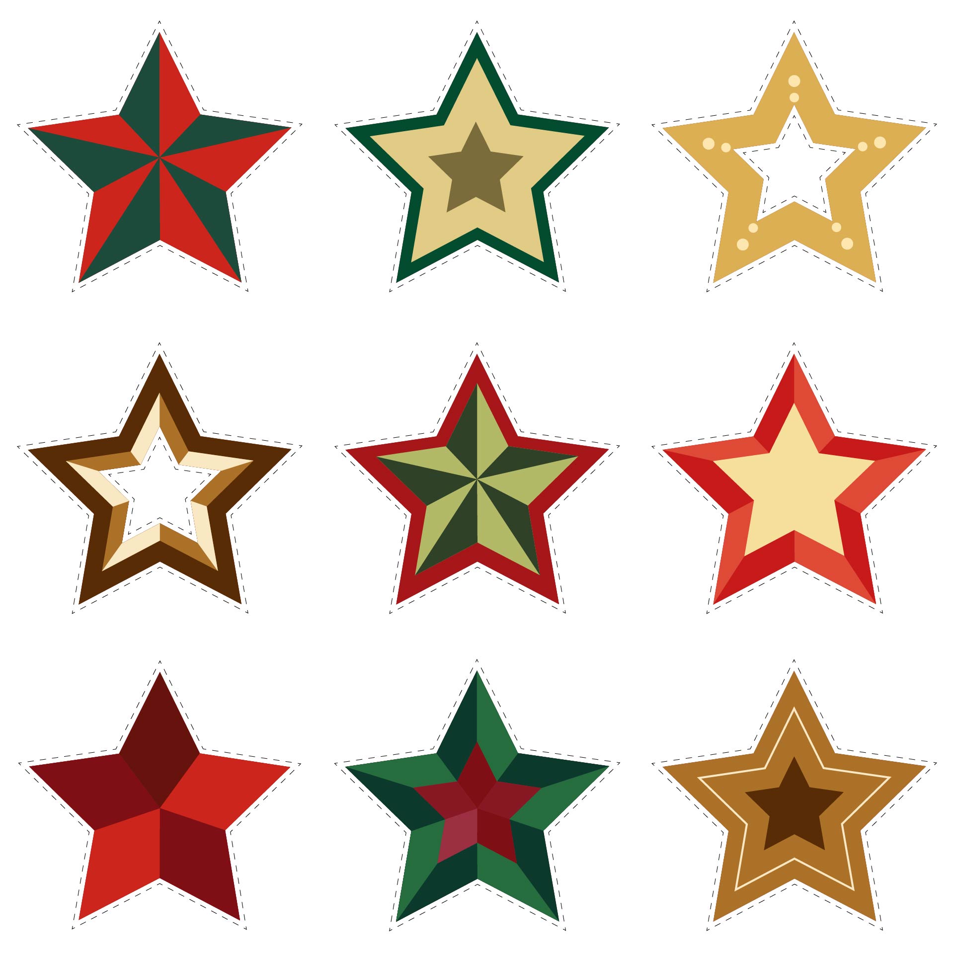 Victorian Style Christmas Star Printable